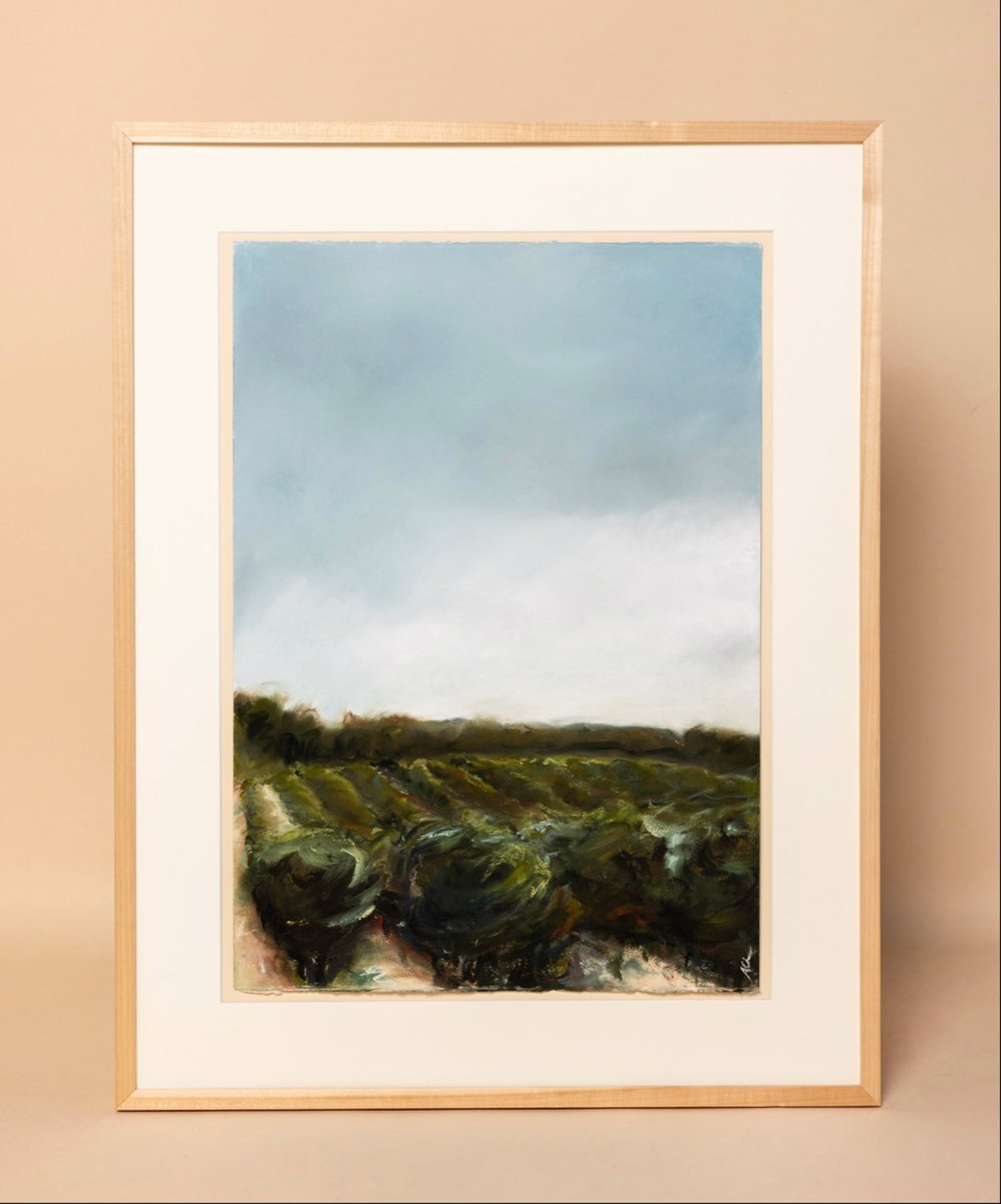 Storms over the Vineyards (framed) by Avery Ches