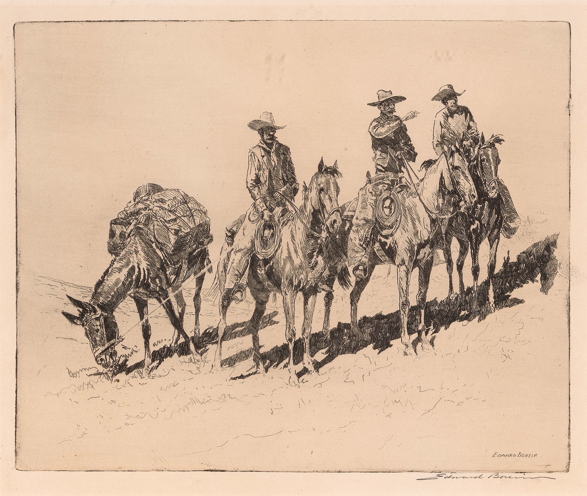 Grass Hunters, No. 2 by Edward Borein