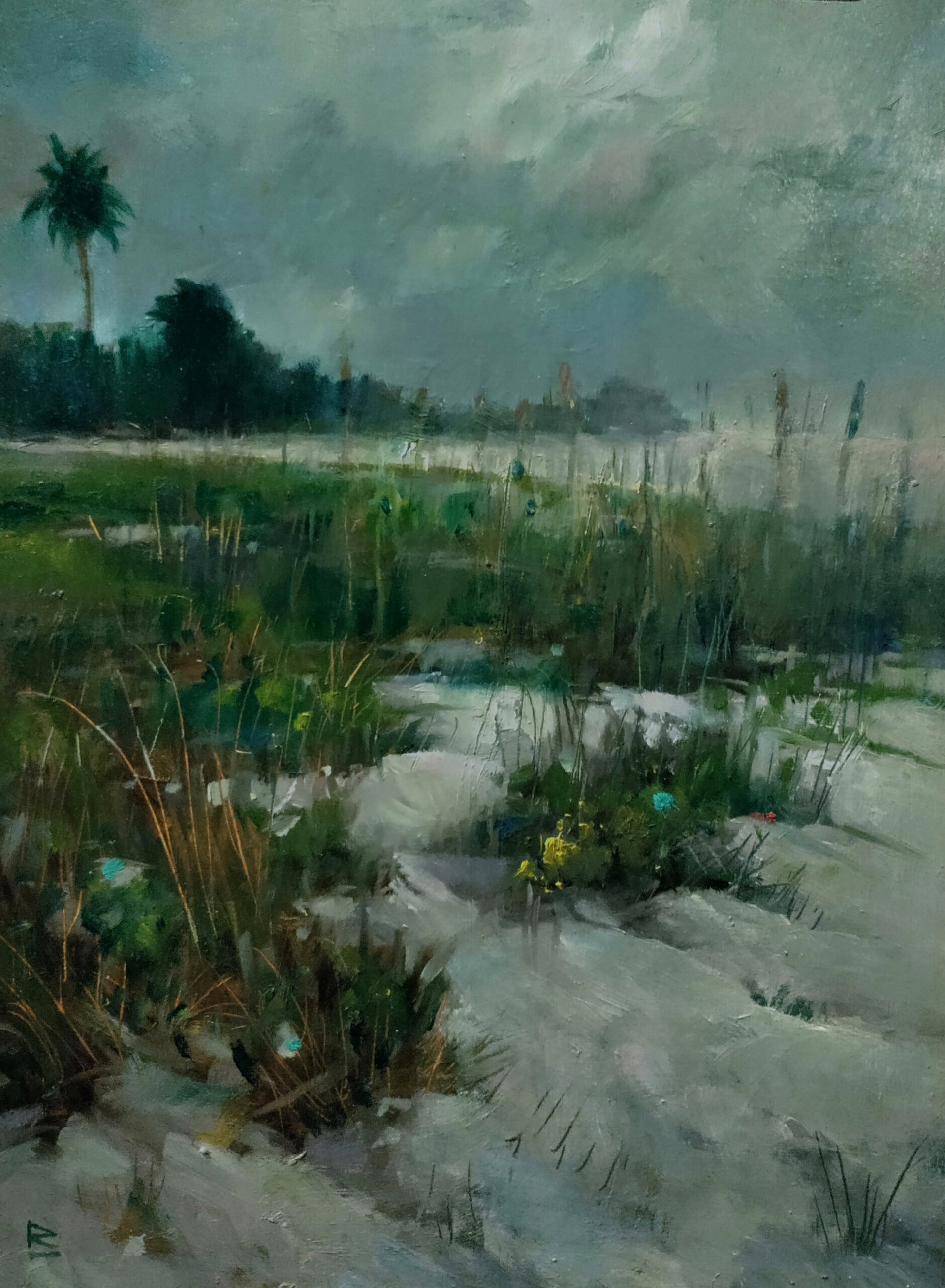 Richard Crawford Laurent "Sanibel Before the Storm" by Oil Painters of America