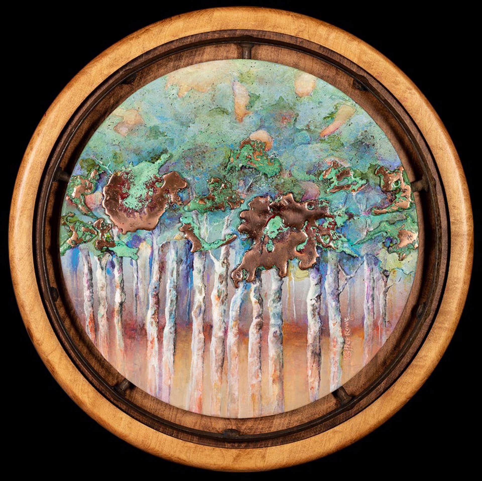 Splash Copper Trees by Barbara Kieffer Rowe