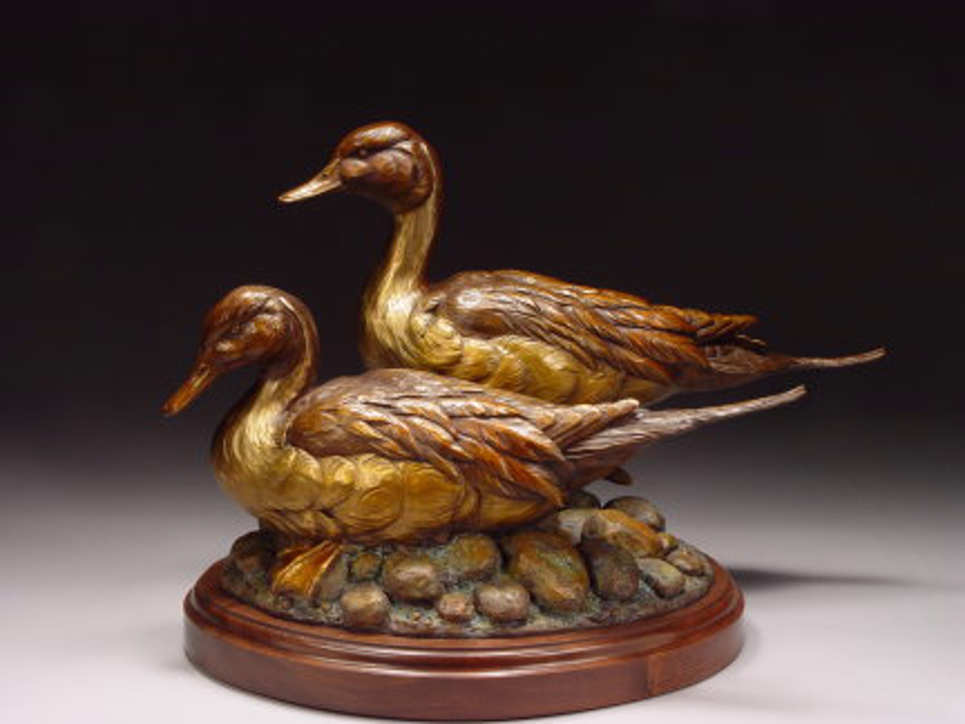 Riverbank Pintails by Eugene Morelli