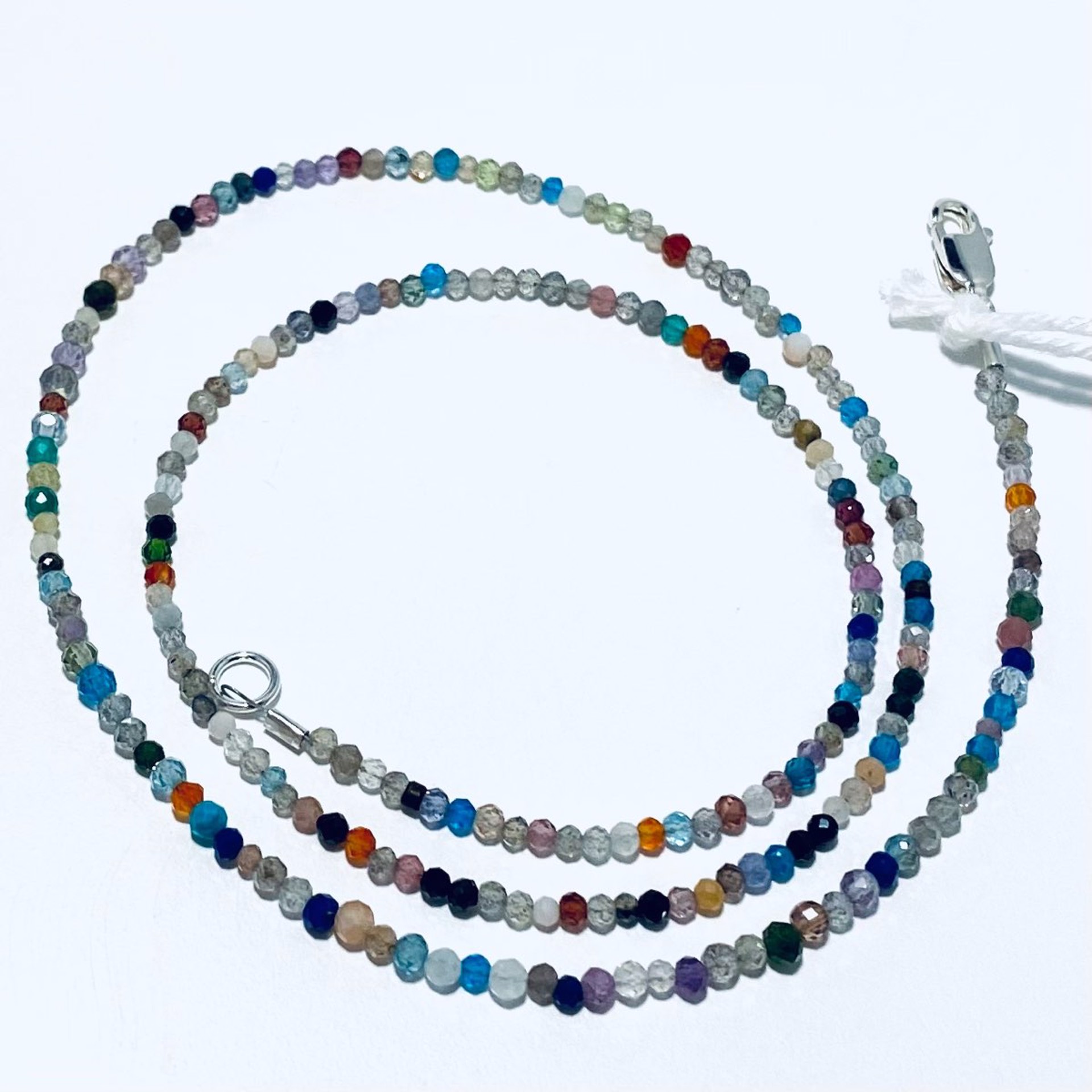 NT22-196 Mixed Gemstone Strand  Necklace by Nance Trueworthy