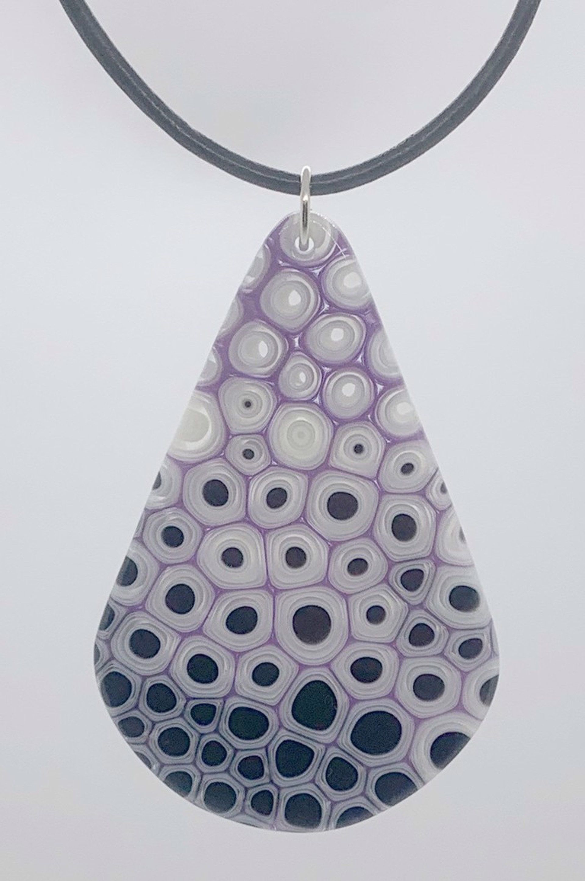 Murrini Glossy Teardrop Necklace by Chris Cox