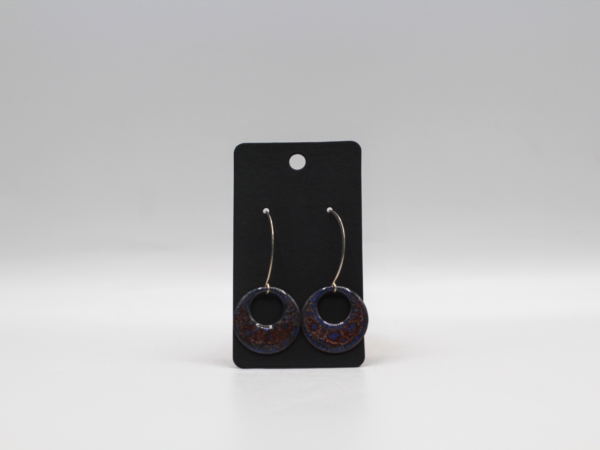 Small Hoop Enamel Earrings by Kathi Spence