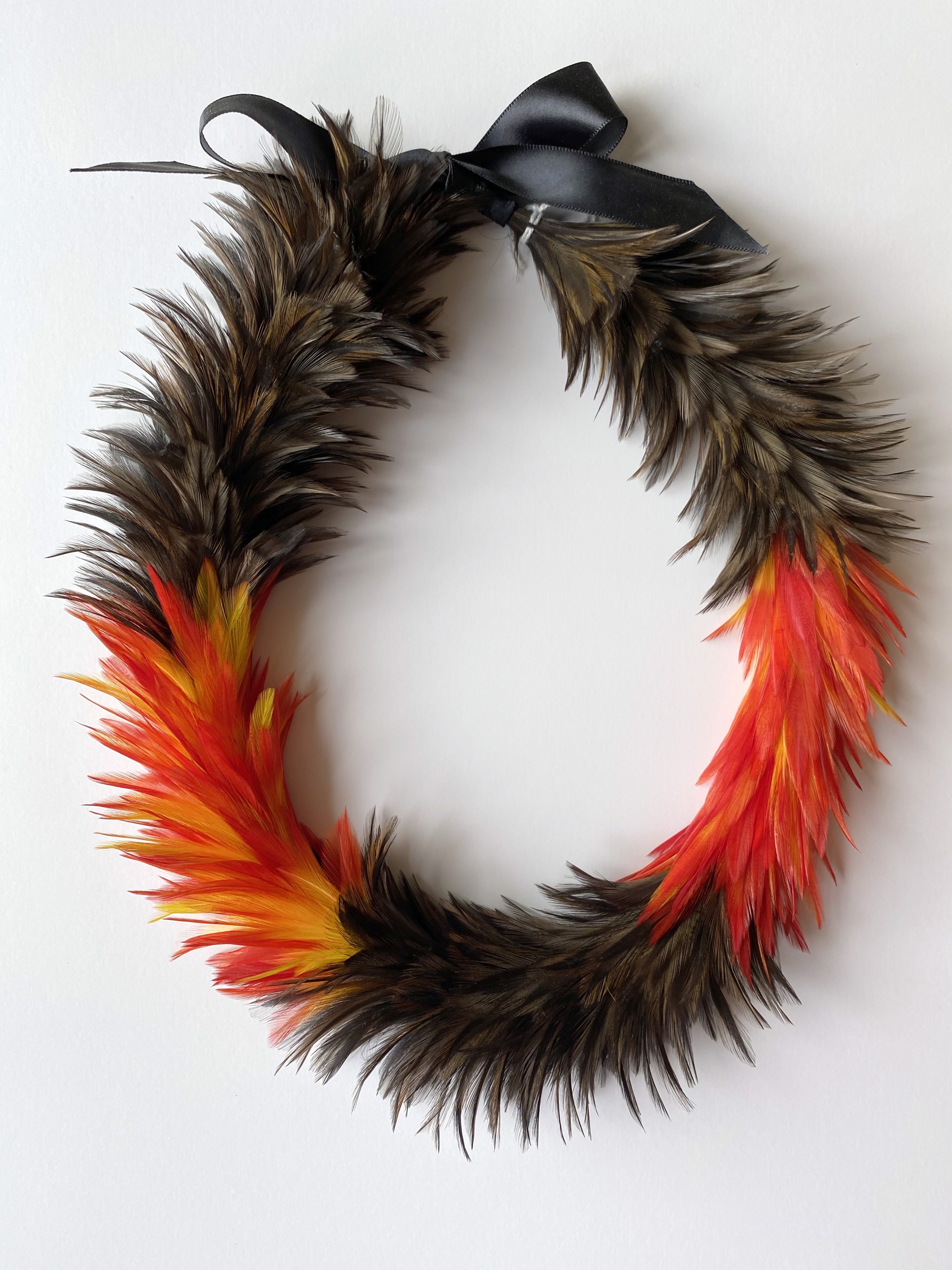 Handmade Hawaiian Feather Lei by Hanna Lillico