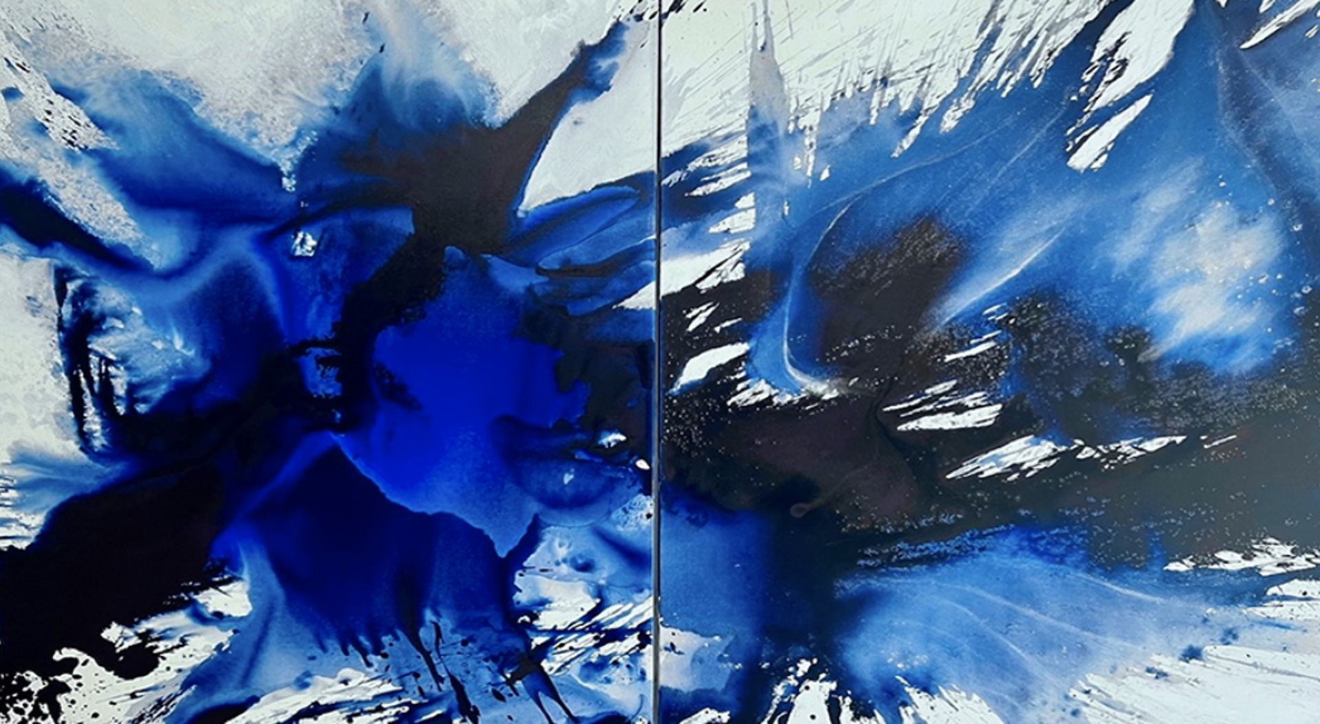 INDIGO BLUE II, DIPTYCH by Steven Lavaggi