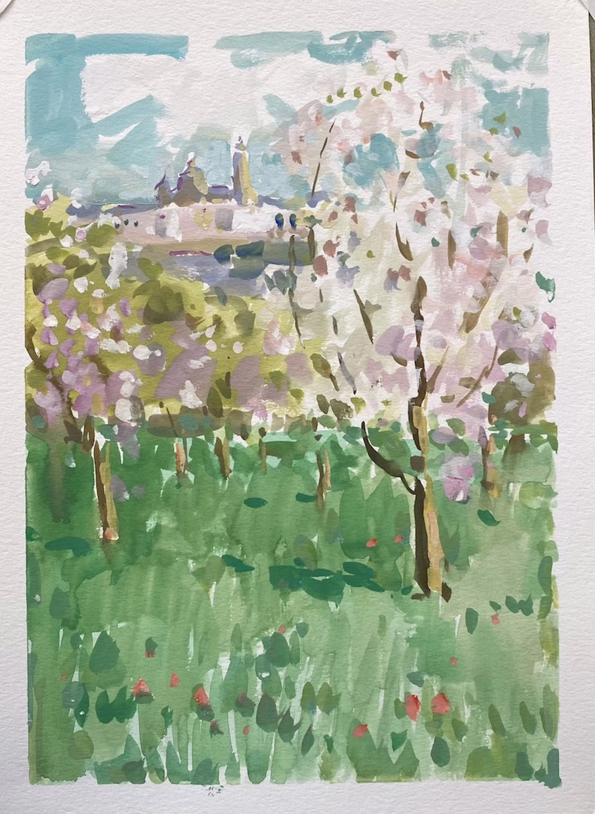 Flowering Cherry in Italy by Richard Oversmith
