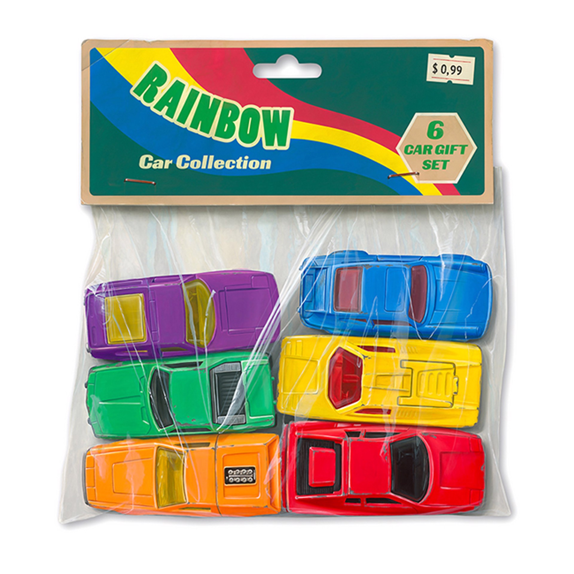 Rainbow Car Collection by Leon Keer
