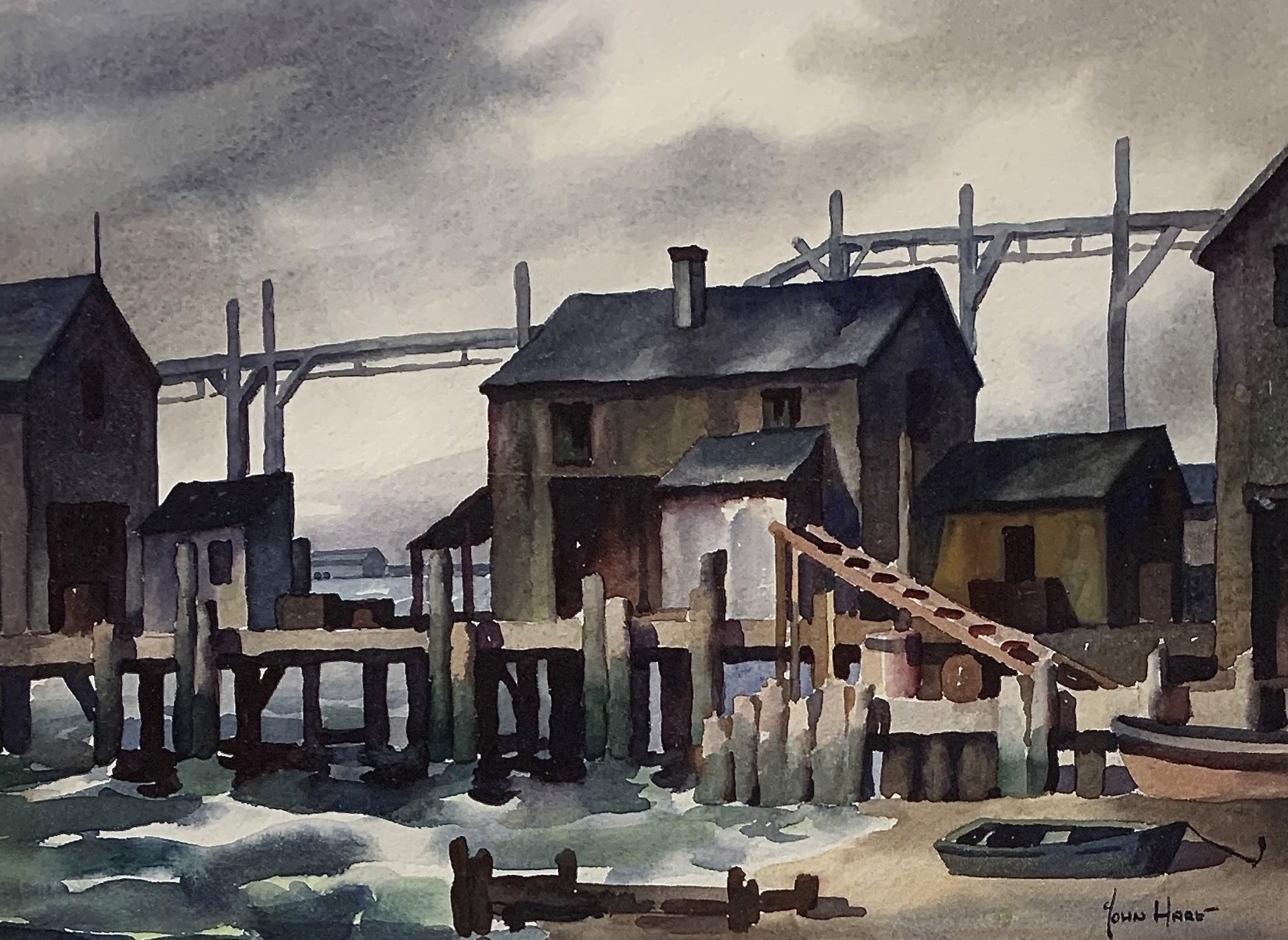 Wharf by John Cuthbert Hare