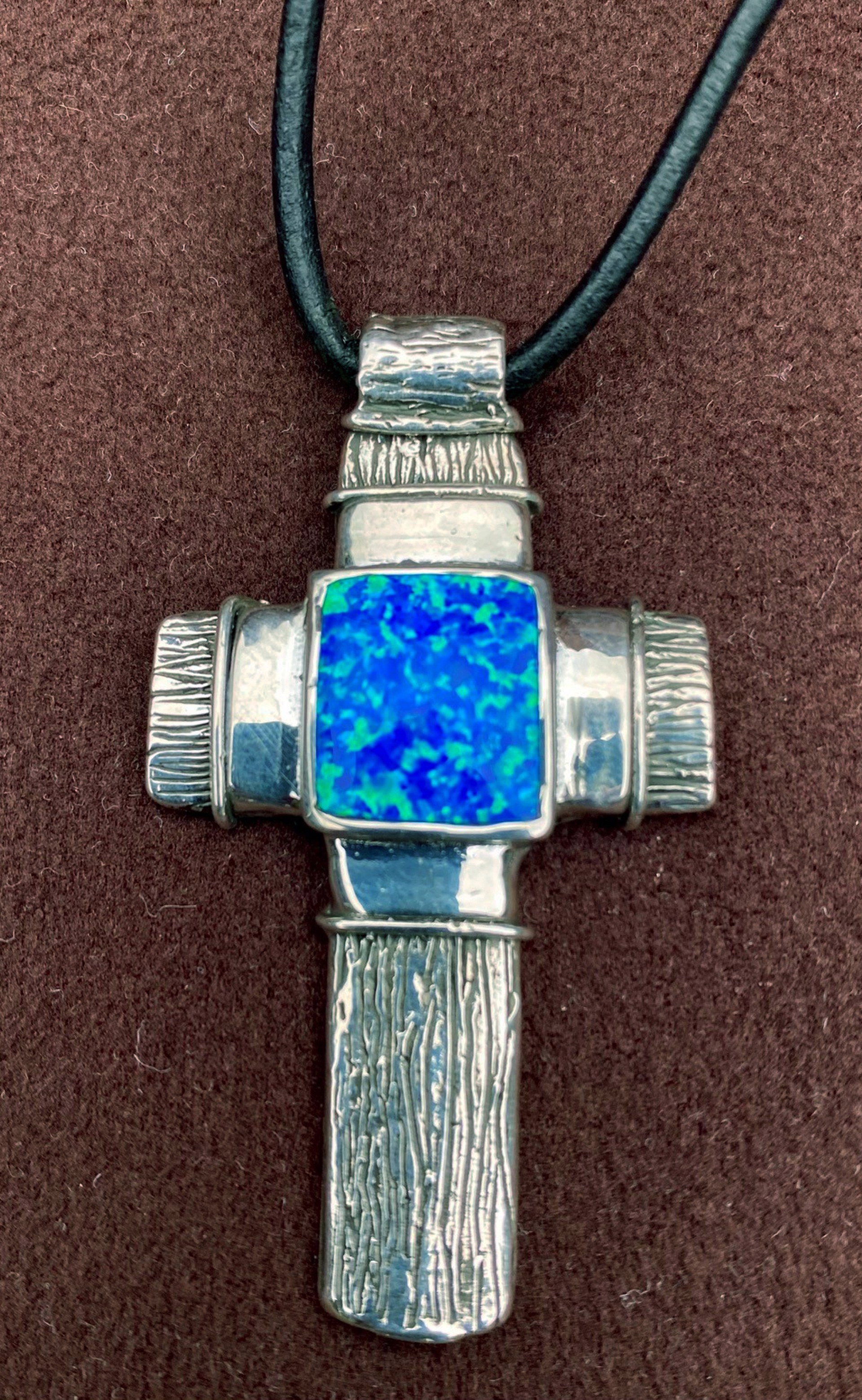 Sacred Cross Opal by Robert Rogers