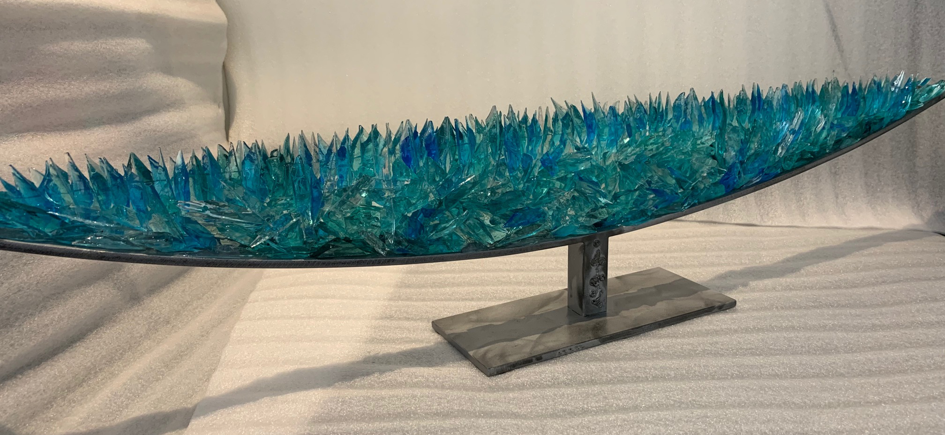 Shard Boat (Turquoise) by Reza Pishgahi