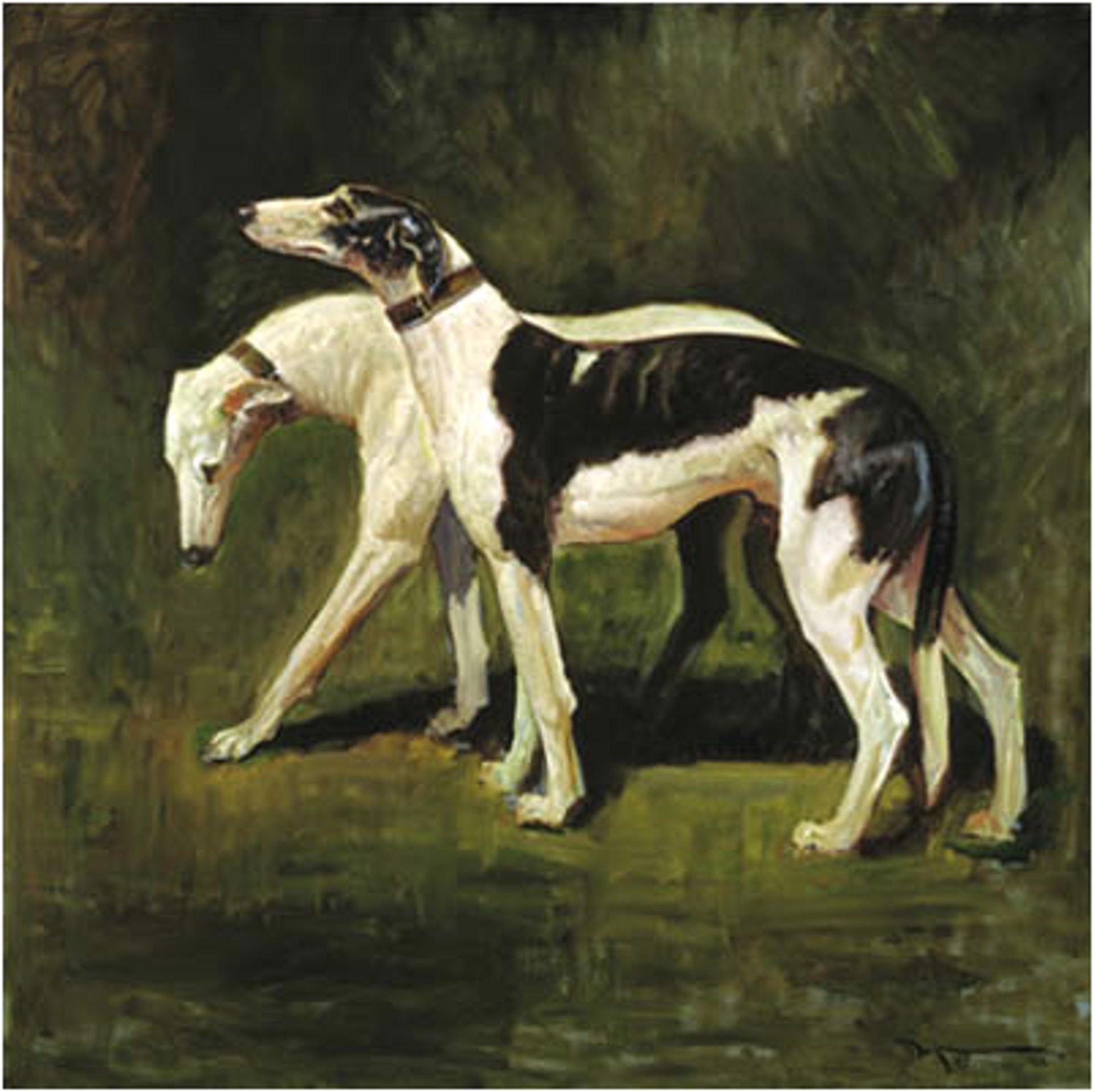 Two Greyhounds by John Carroll Doyle