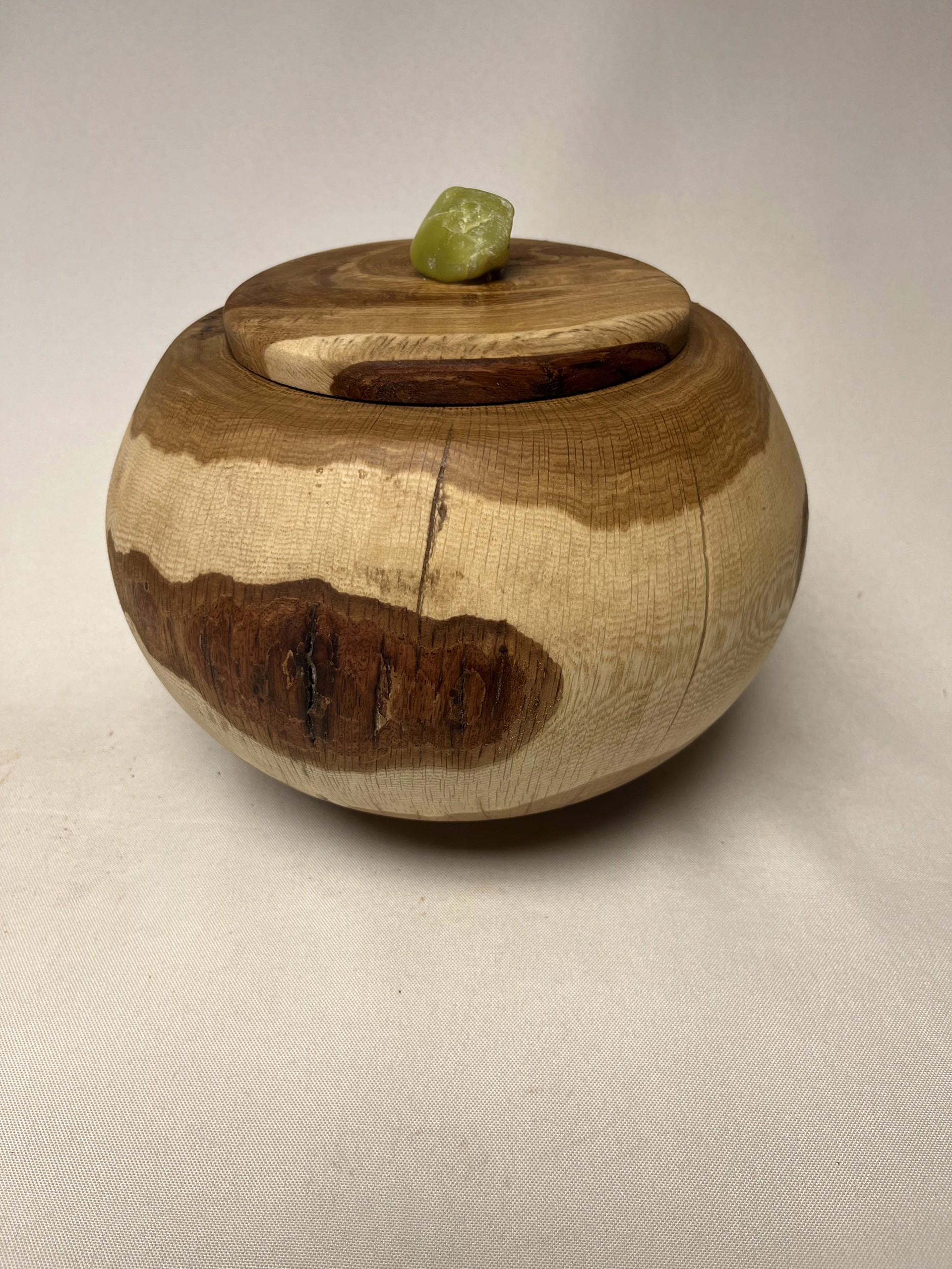 Turned Wood Jar W/Lid #22-72 by Rick Squires