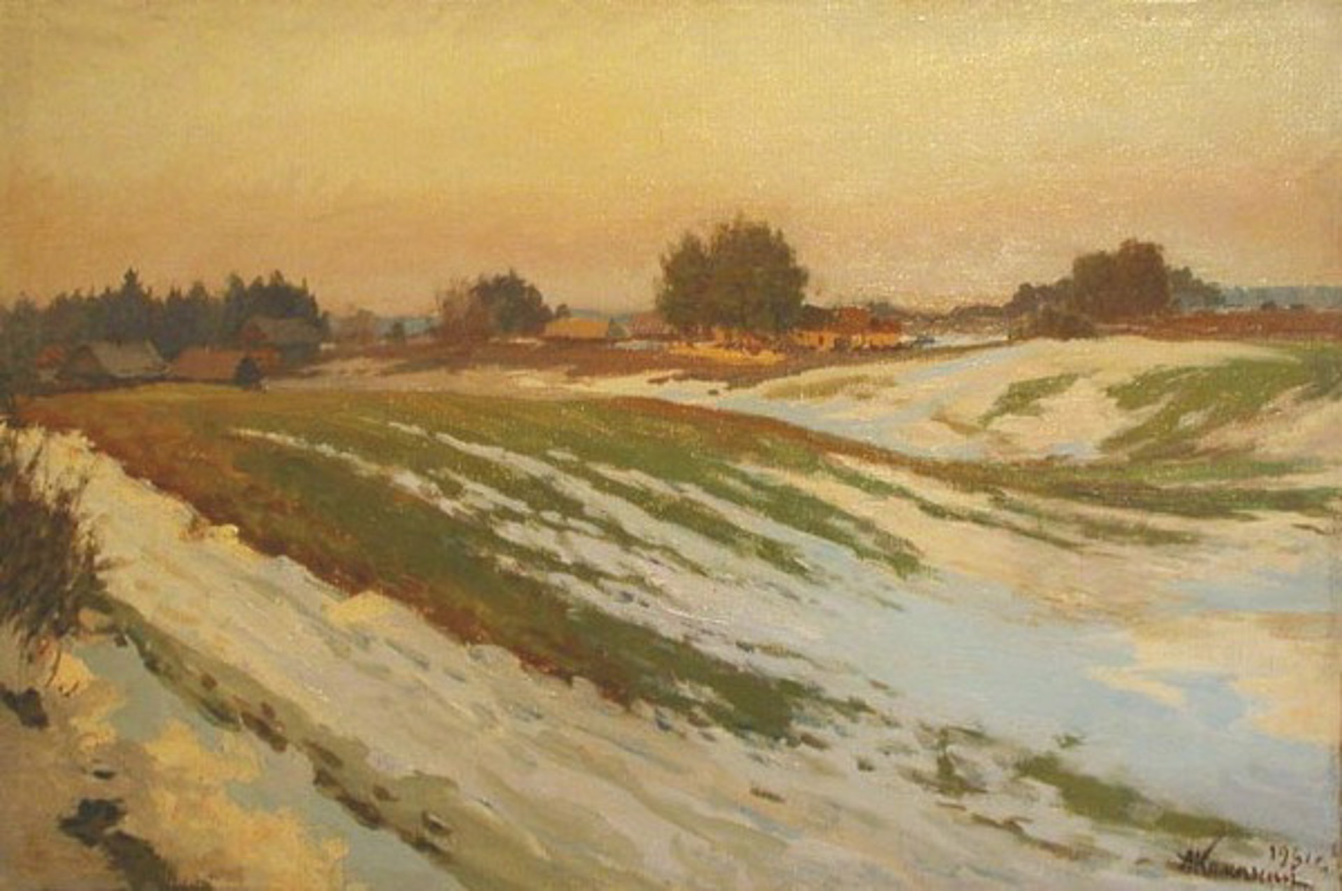 First Snow by Aleksandr Kaminin
