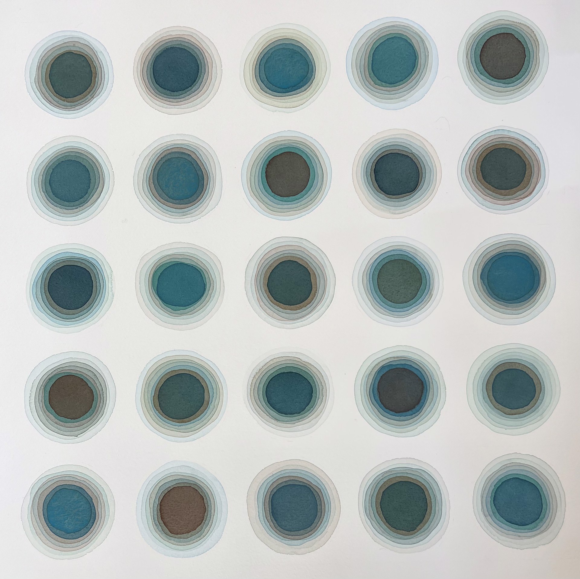 Dot Grid Blue 2 by Sarah Gentry