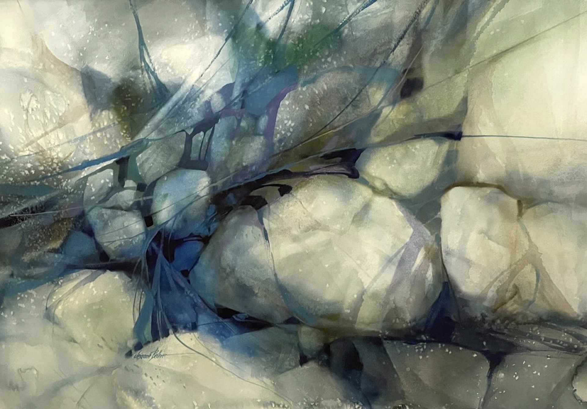 Untitled (abstracted tide pool) by Jeanne Bellmer