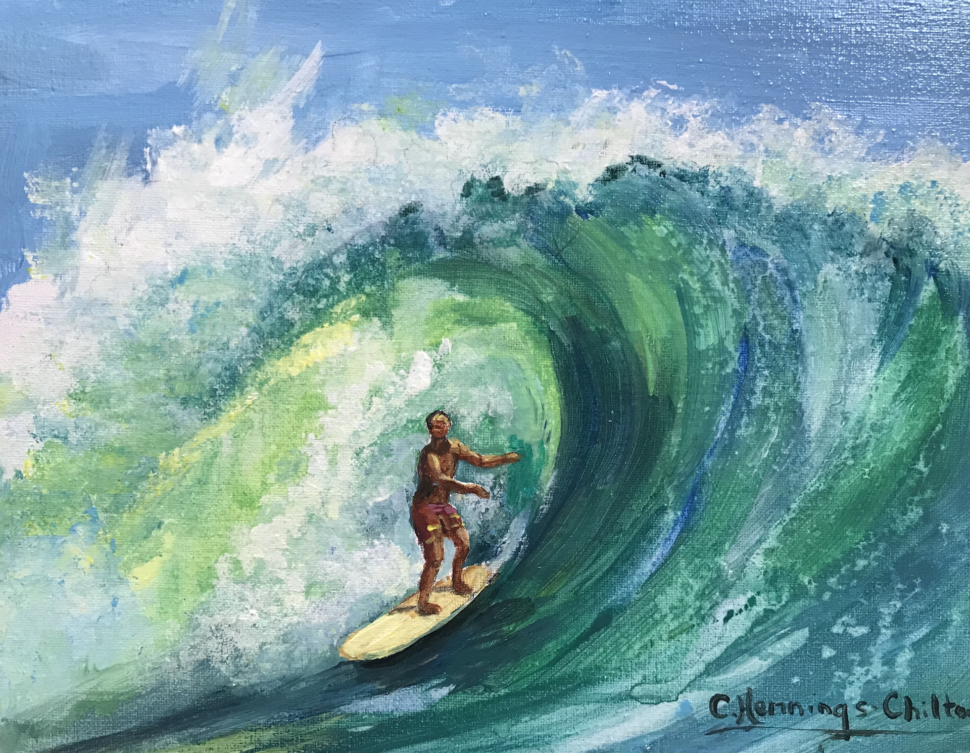 Surfʻs Up by Connie Hennings-Chilton