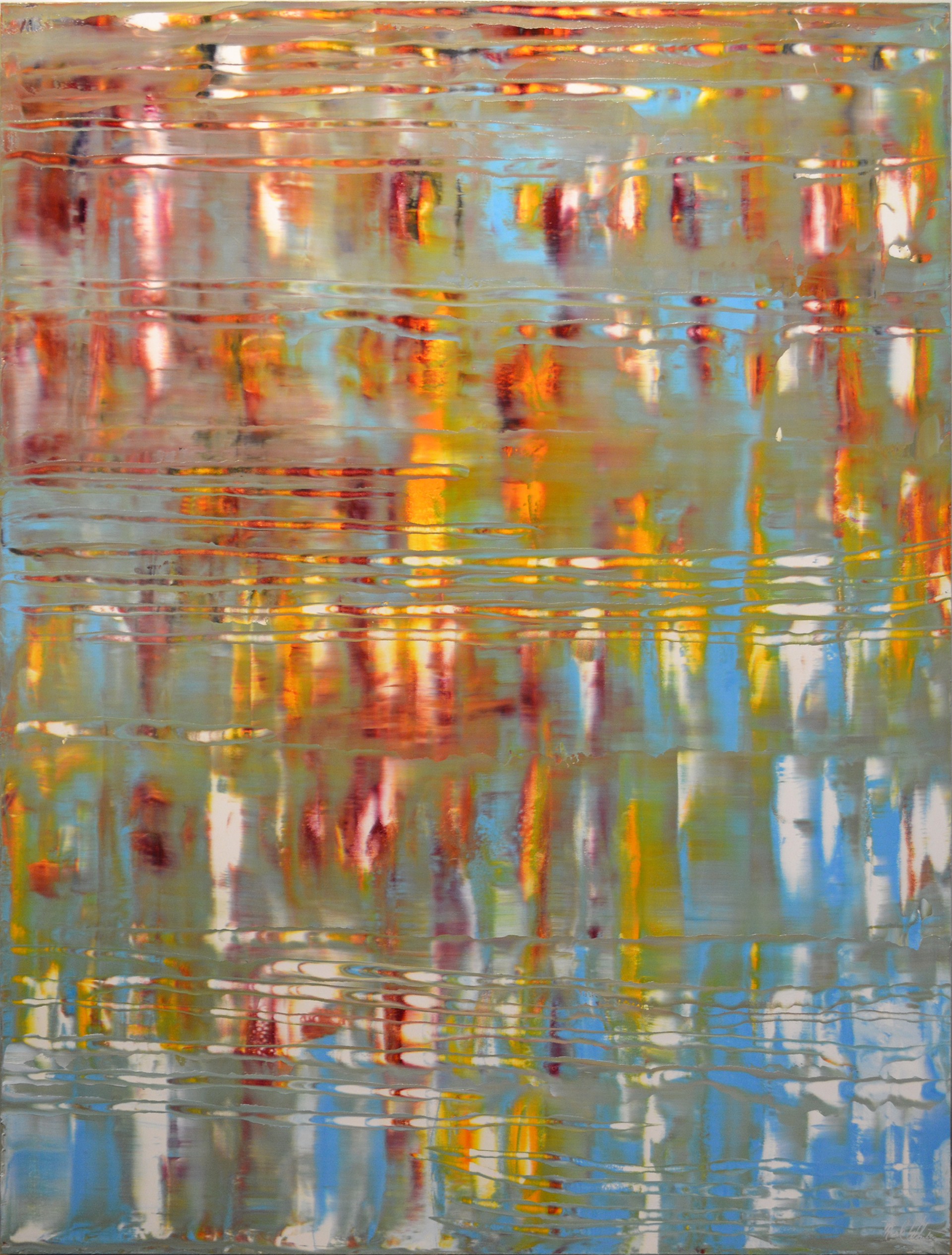 Yellow Emerging 48 x 36. -  Was $7700.00  - Now $5390.00 by Mark White