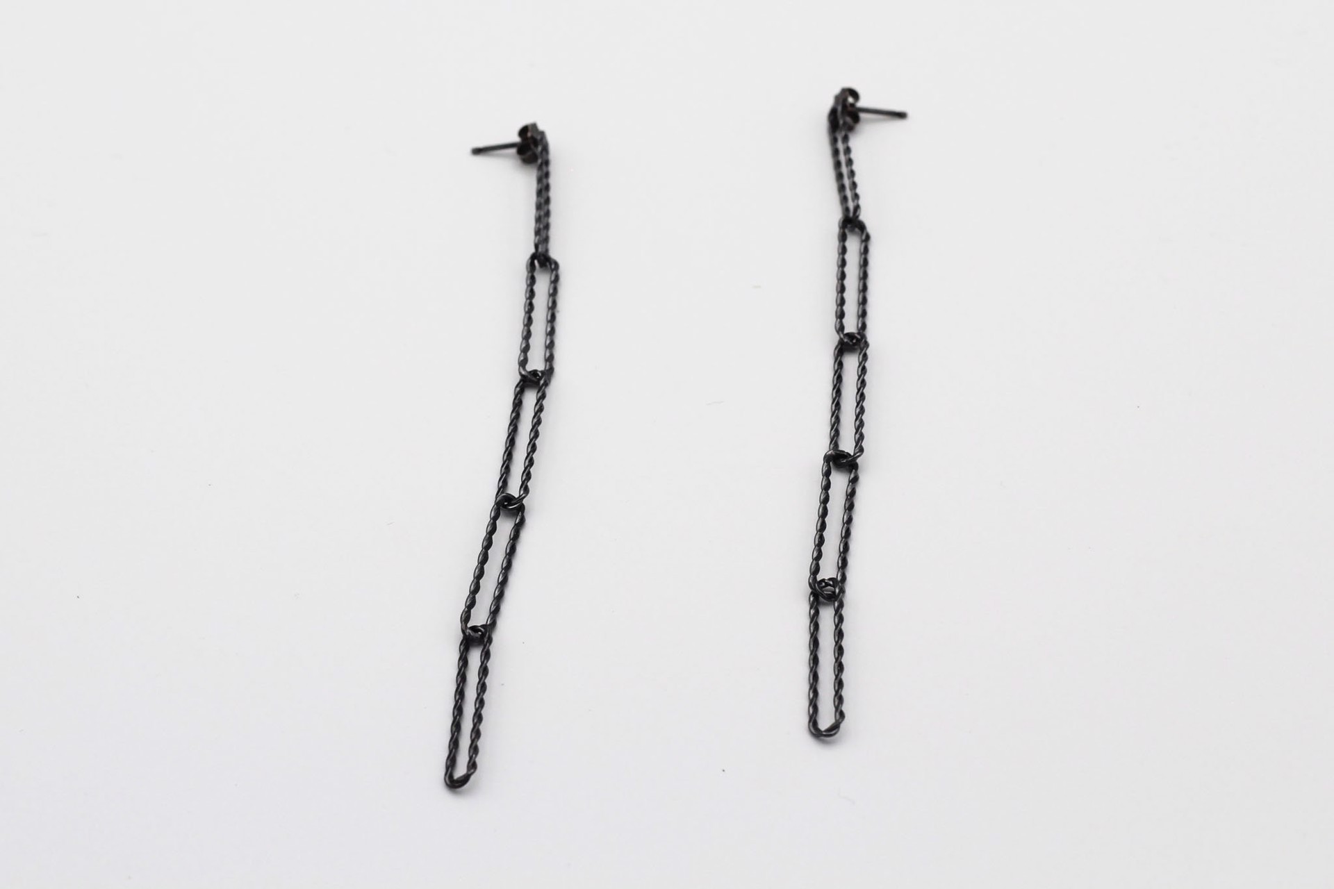 Twisted Link Earrings by Emily Maija Rogstad