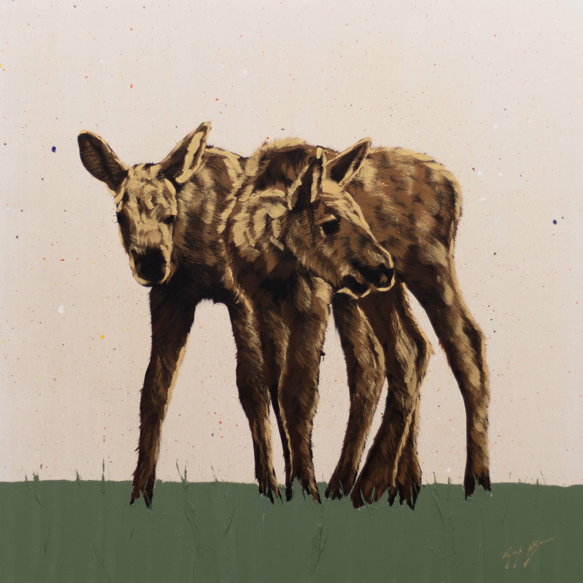 Moose Calves by Josh Brown