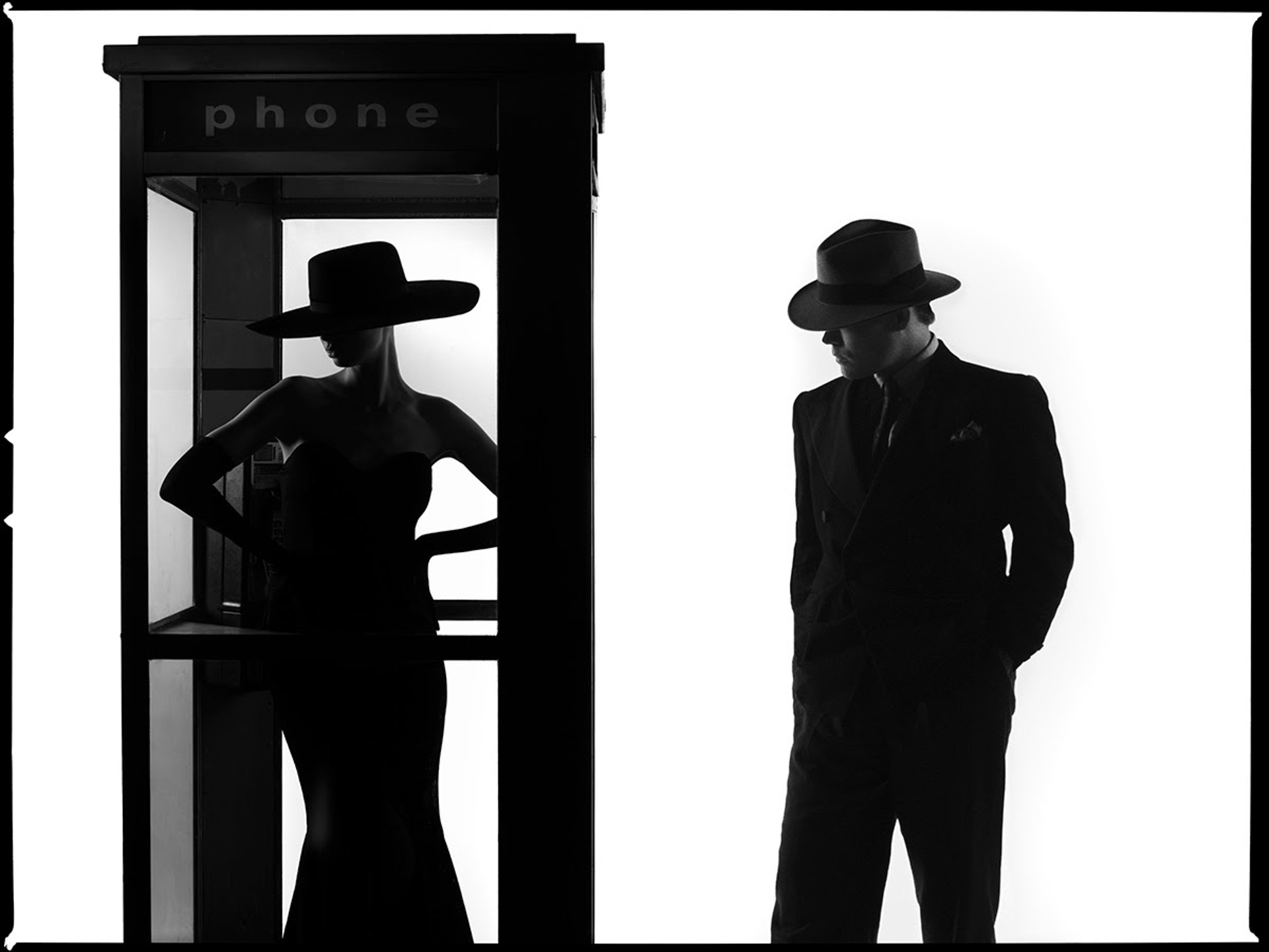 Phonebooth Silhouette by Tyler Shields