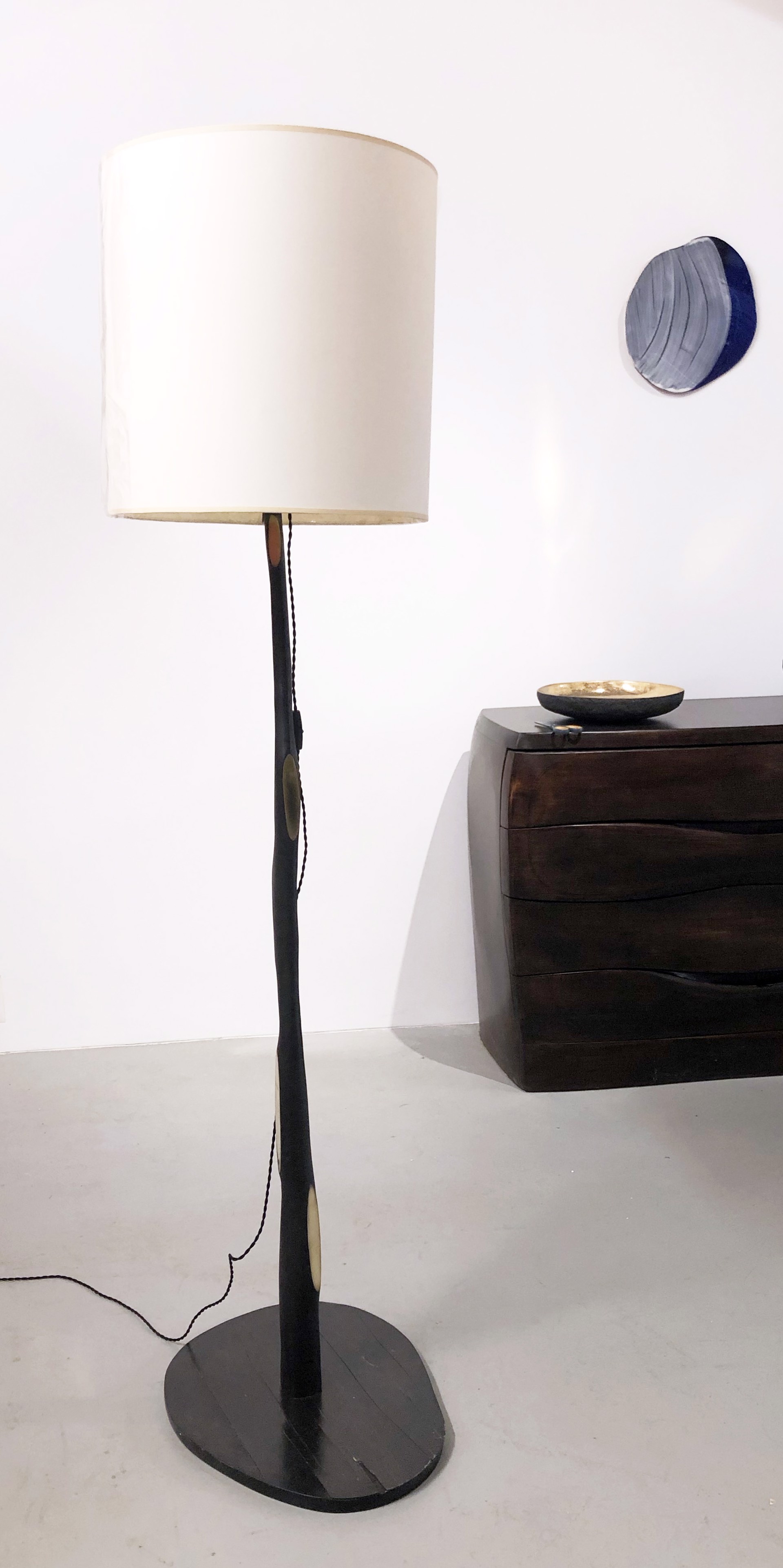 Unique floor lamp in bronze by Jacques Jarrige