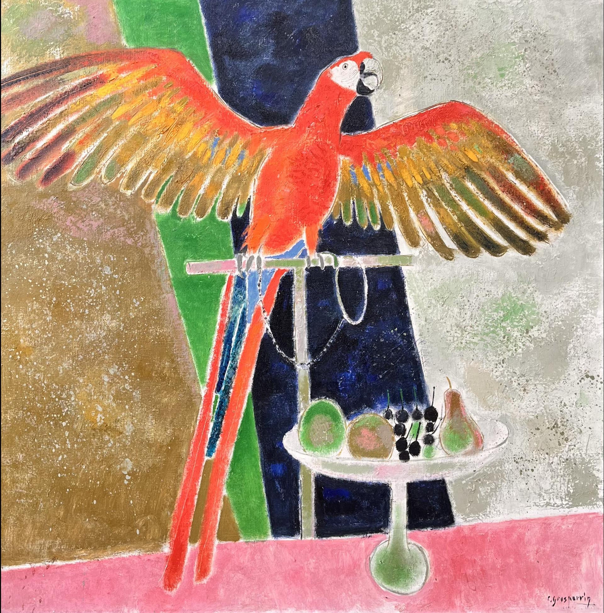 l'Oiseau aux ailes déployées by Claude Grosperrin