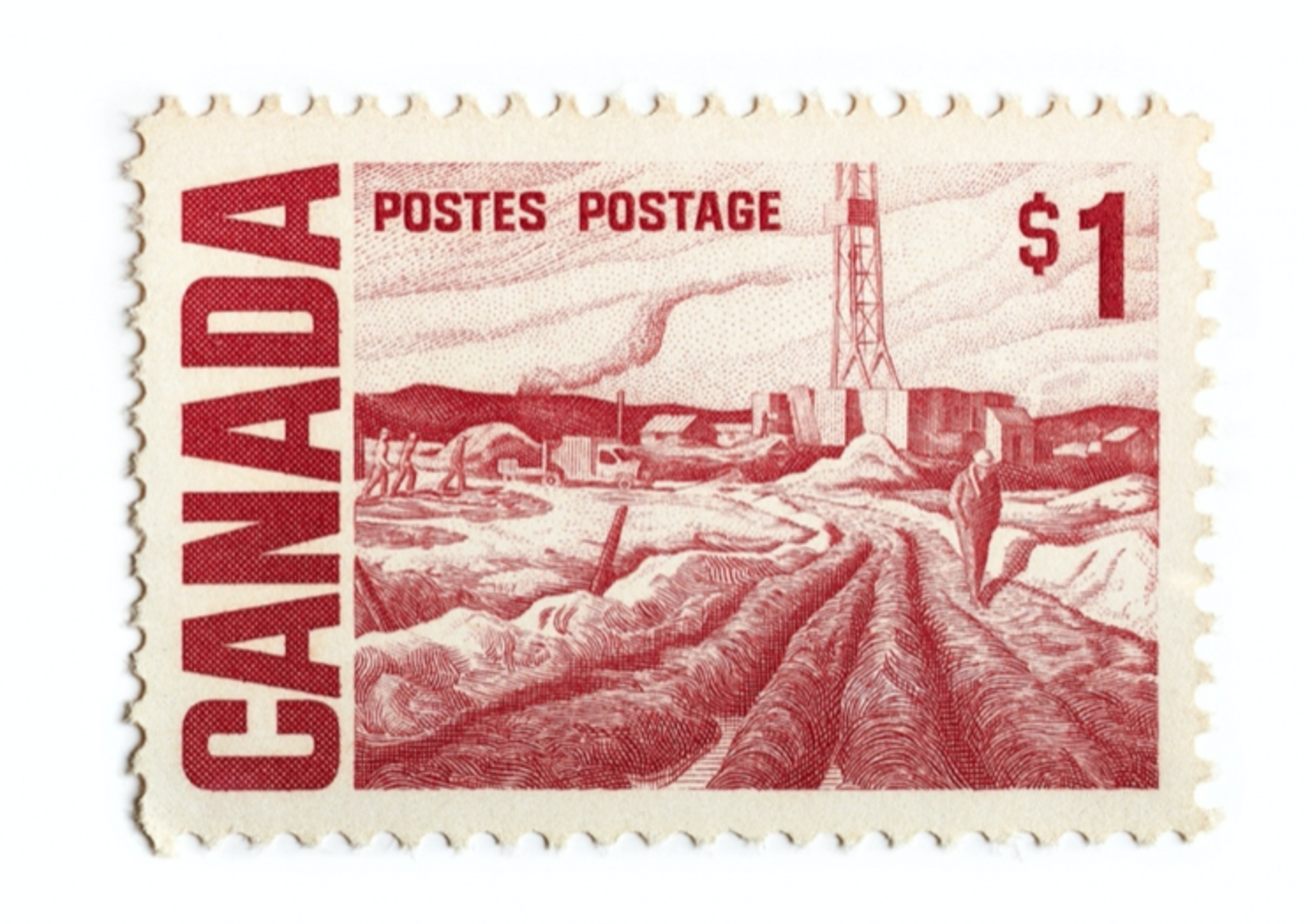 Canada Stamp 1 Dollar by Peter Andrew Lusztyk | Collectibles