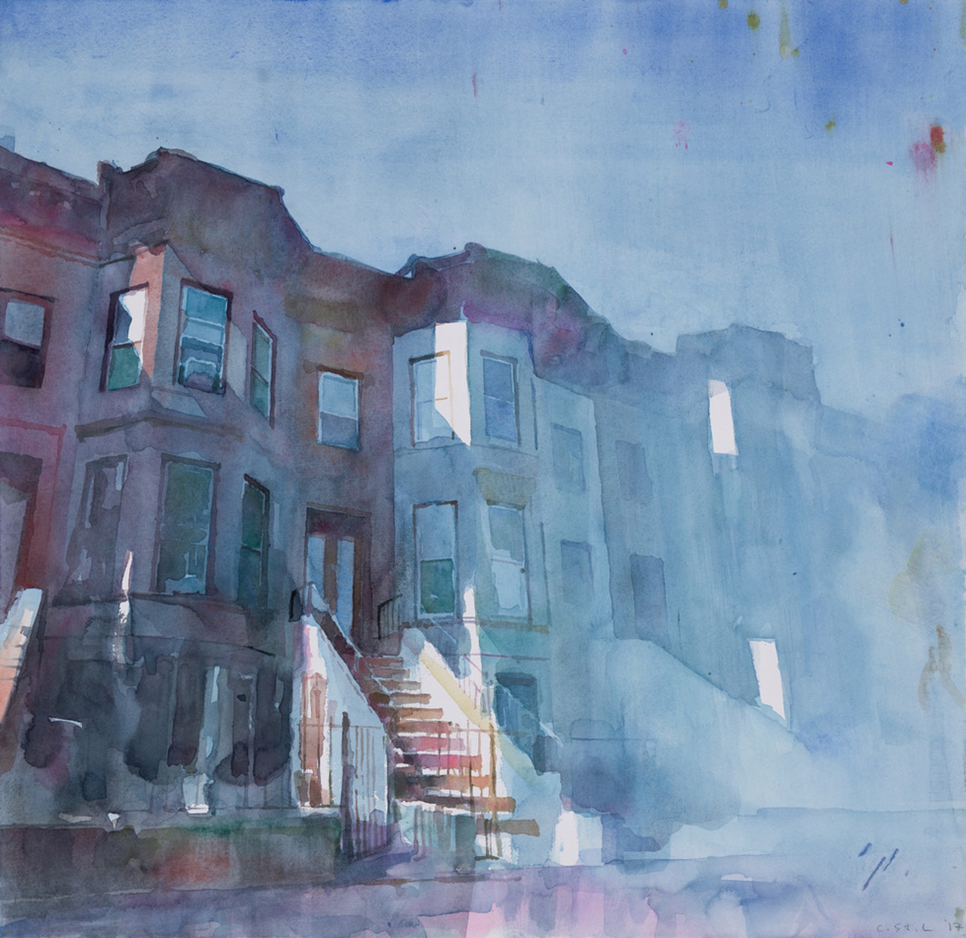 Blue Brownstone by Christopher St. Leger
