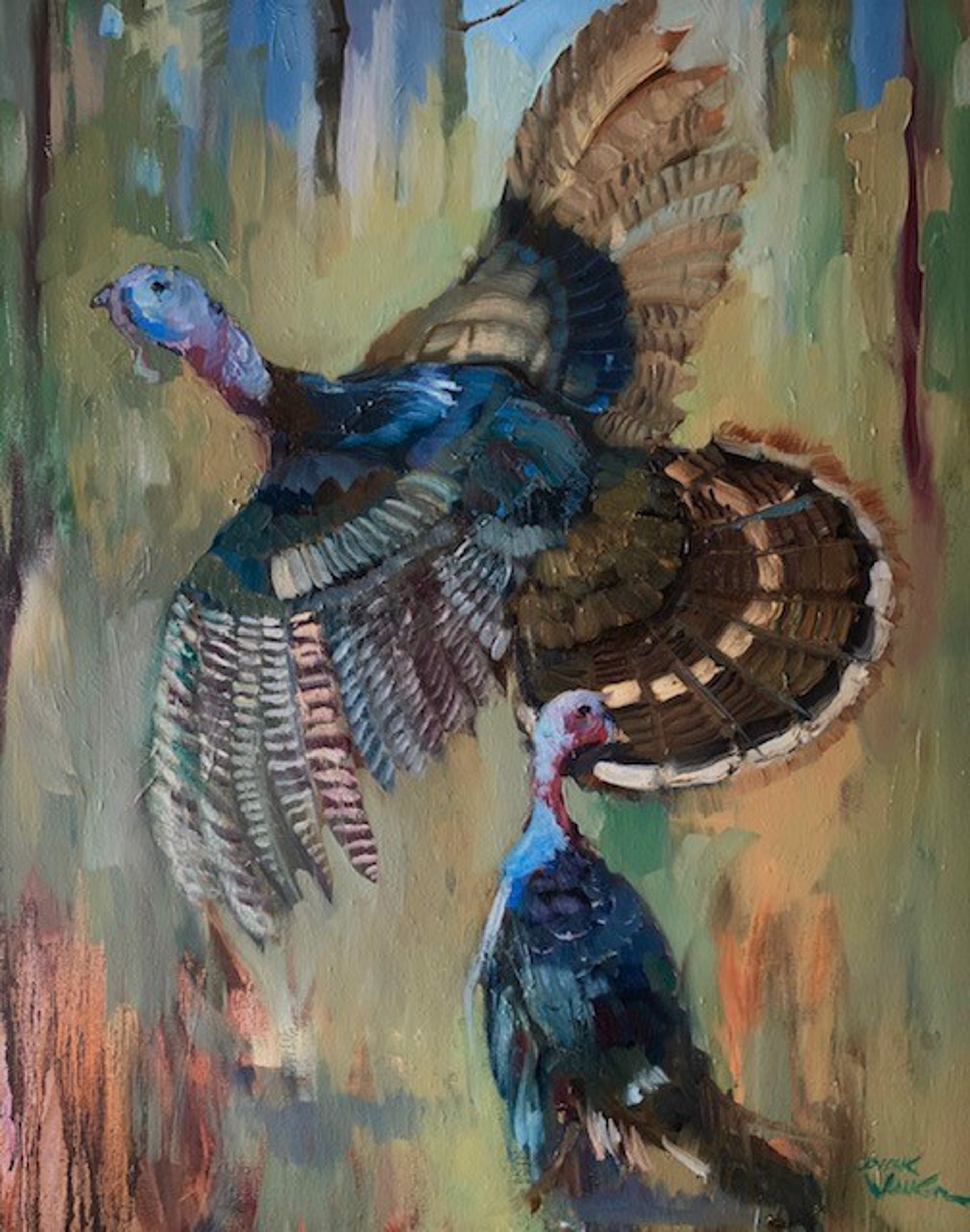 Spooked Turkeys by Dirk Walker
