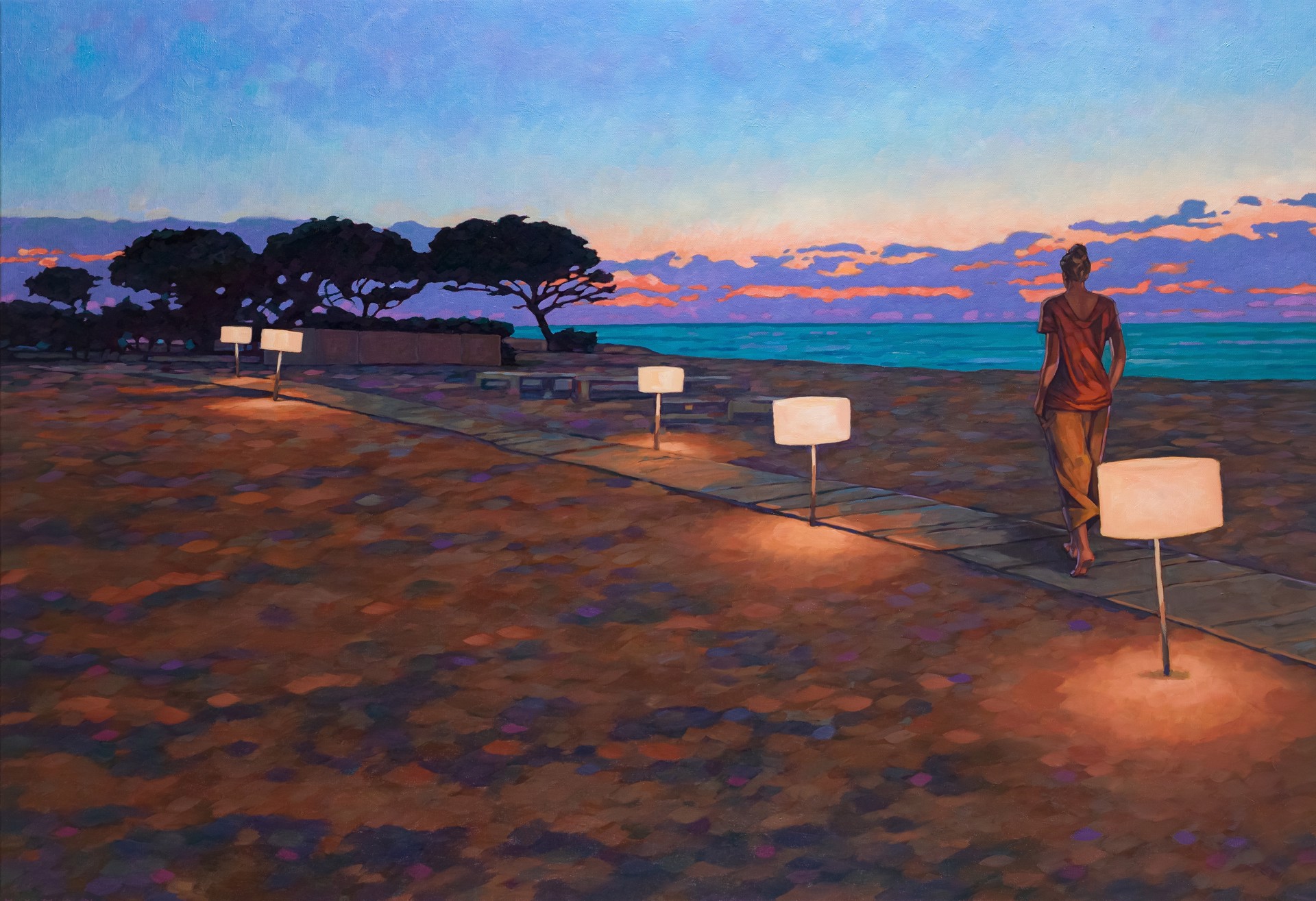 Beach Lanterns by Miles Hyman