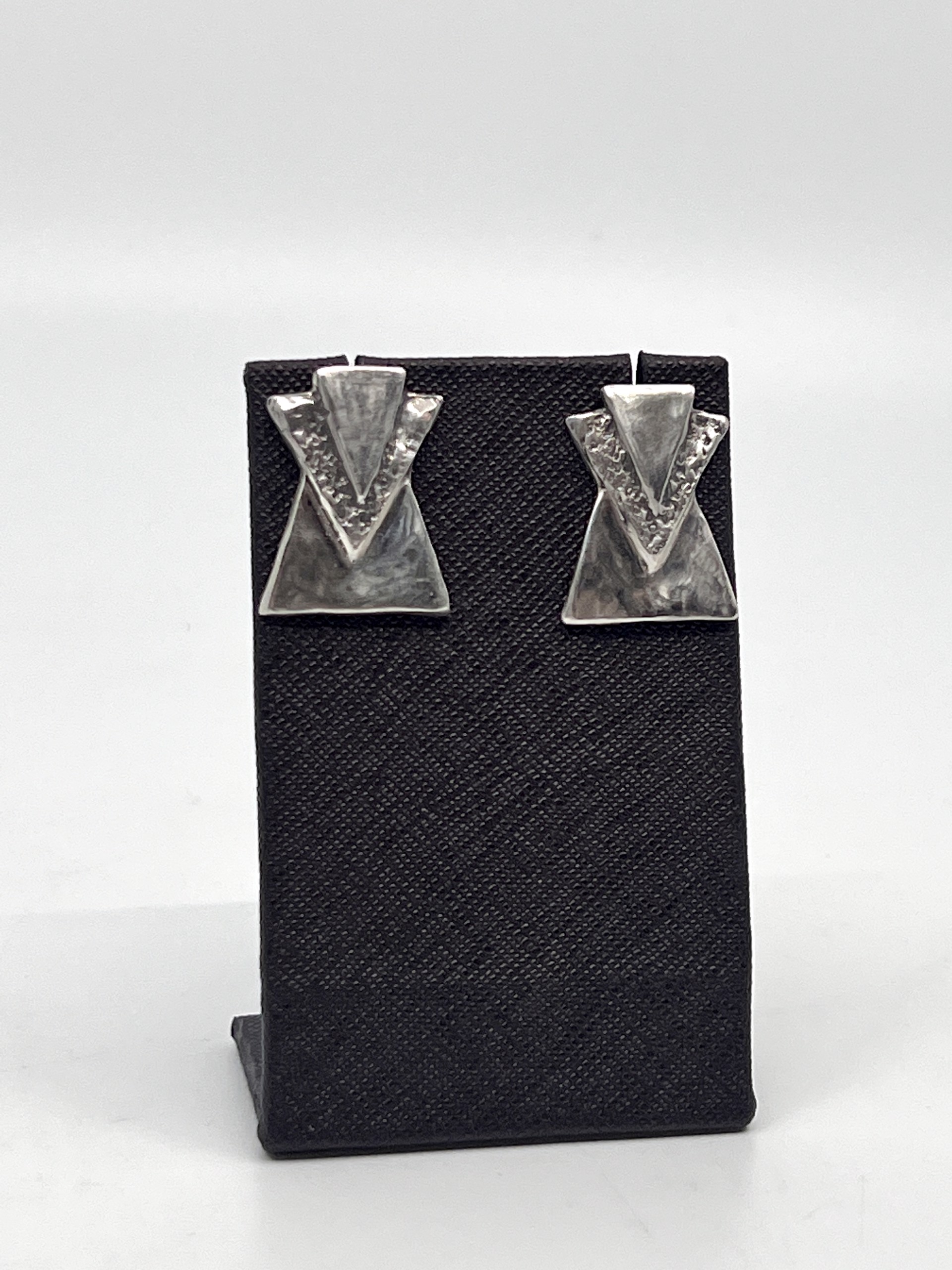 Multiple-Triangle Post Earrings by Beth Benowich