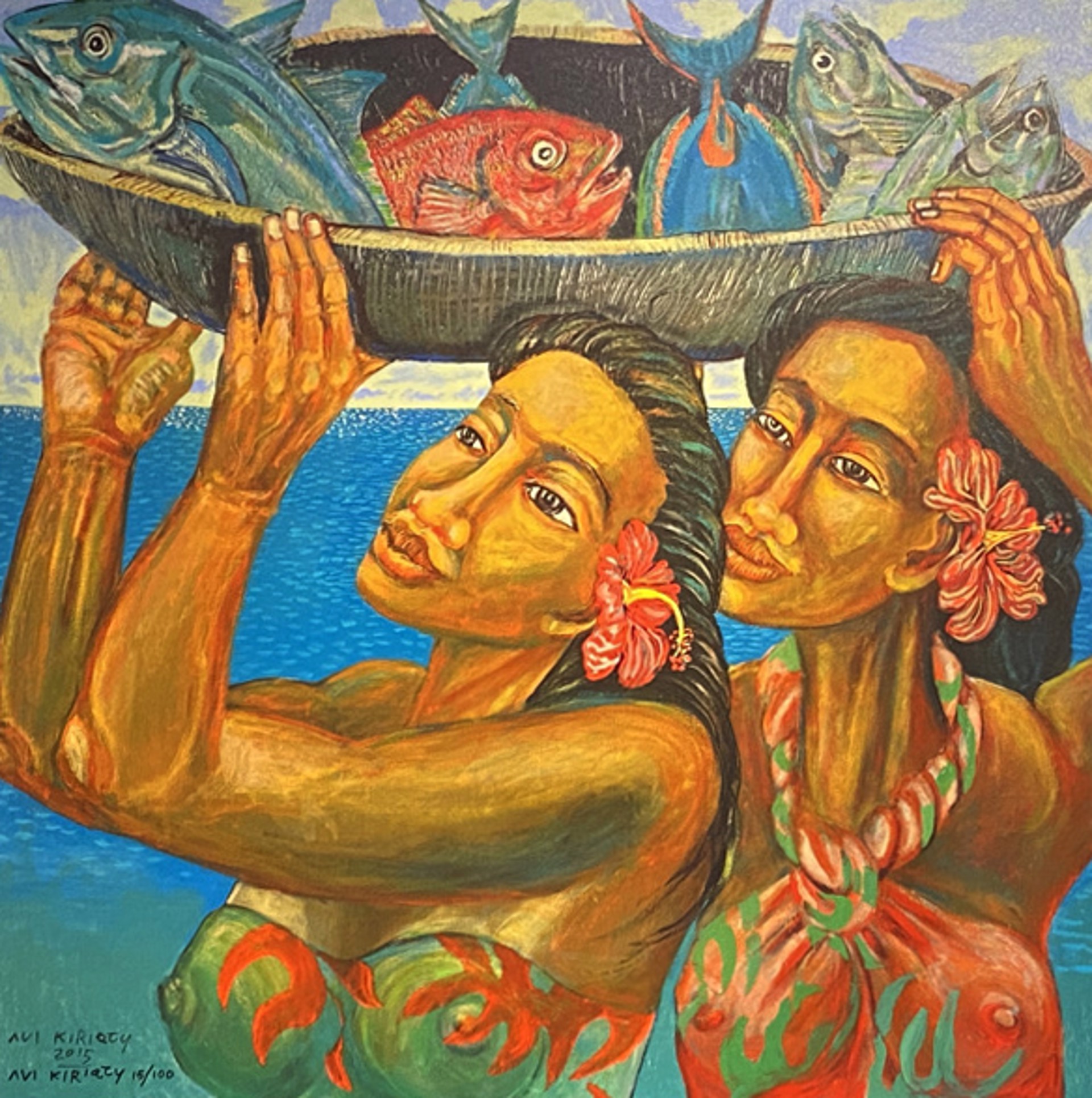 Hiʻiaka and Pele by Avi Kiriaty