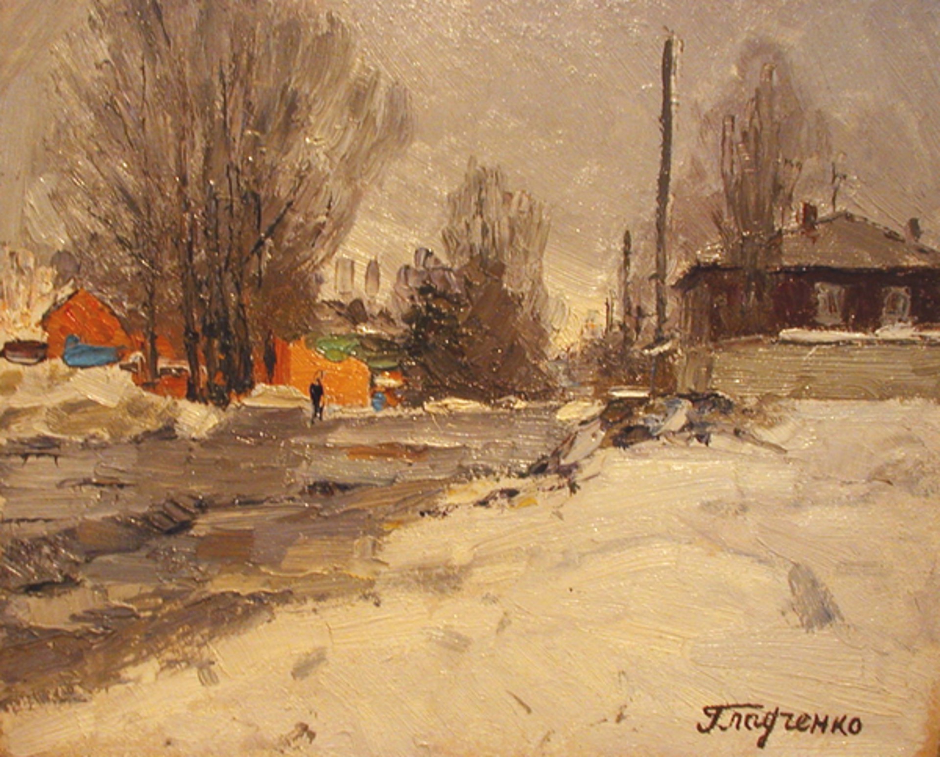 Street in Winter by Boris Gladchenko