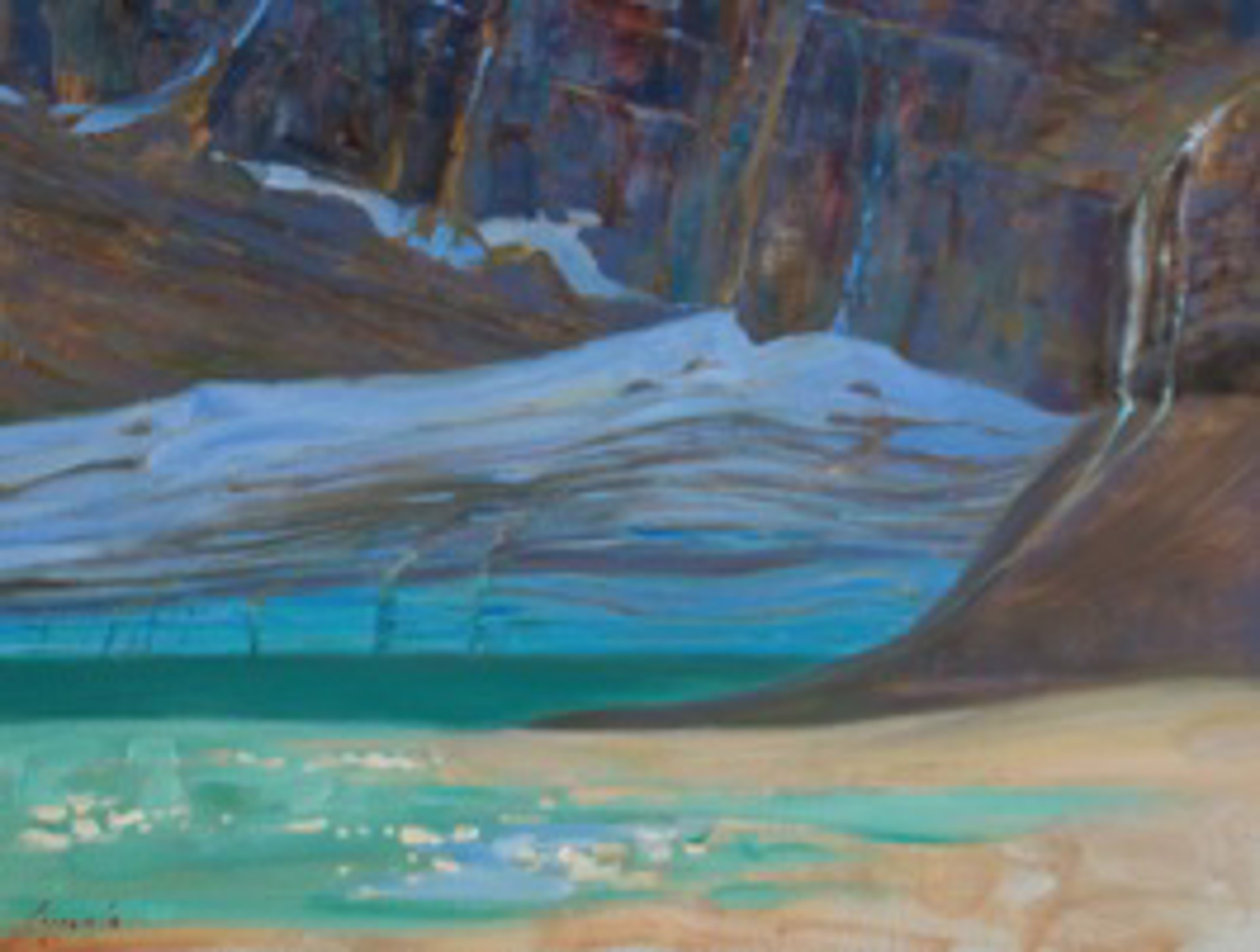 Study of Edith Cavell (Glacier Lake, Cavell) by Brent Lynch
