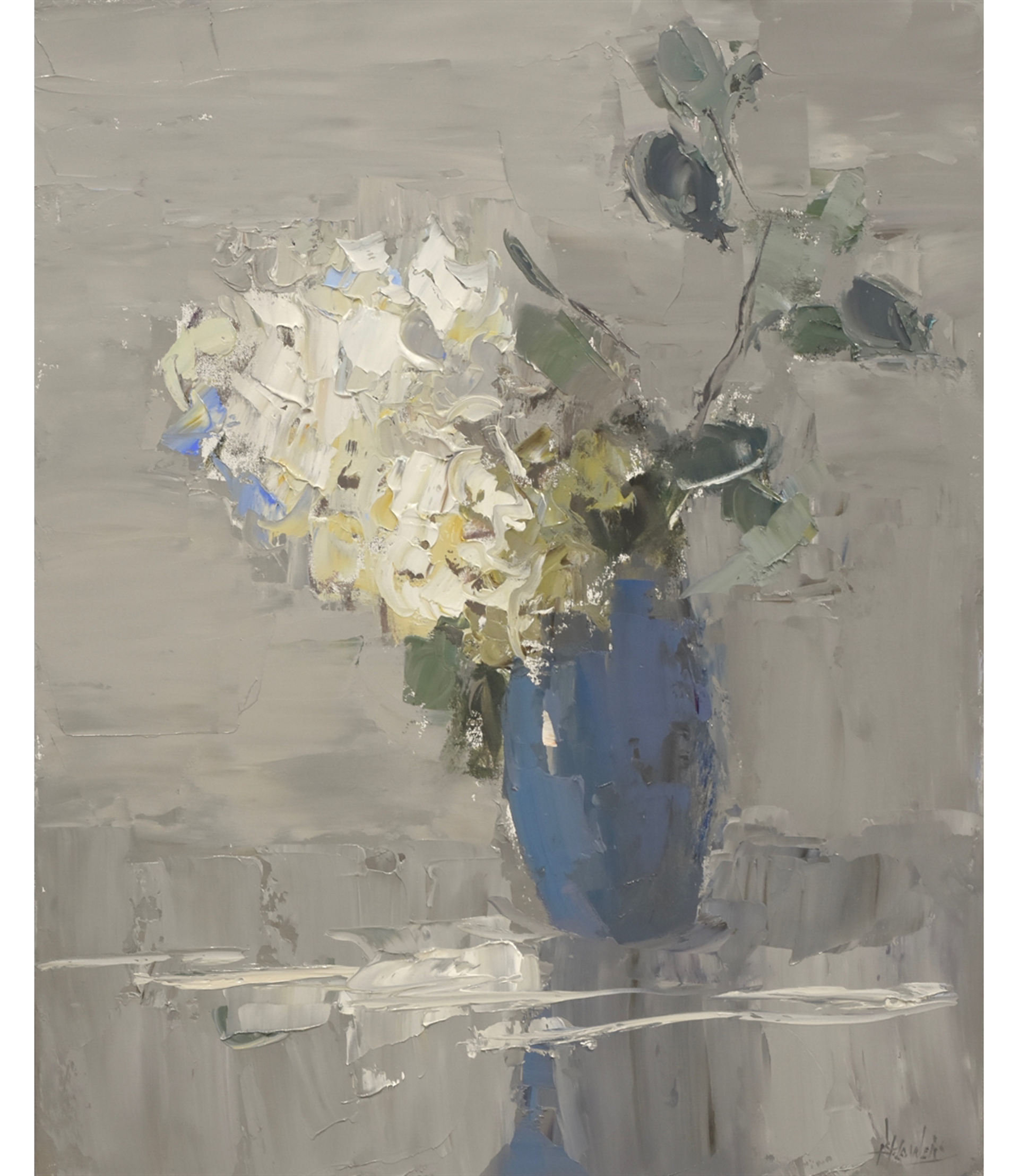 One in Blue Vase by Barbara Flowers