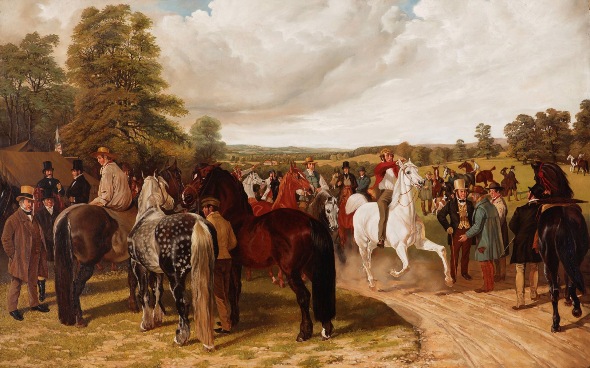 The Horse Fair, Southborough Commons by Benjamin Herring, Jr.