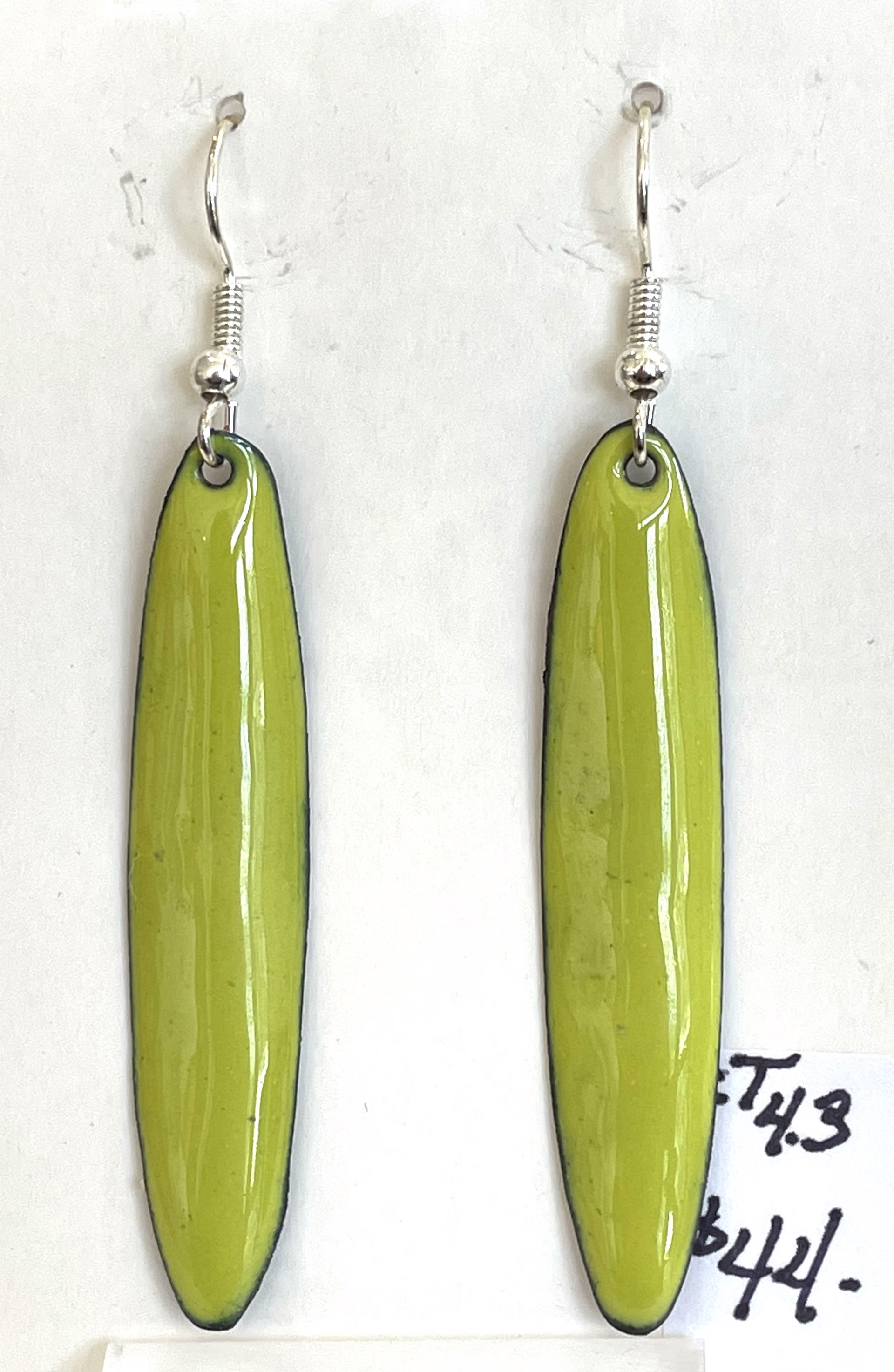 CT 4.3 Green Earrings Long by Cathy Talbot