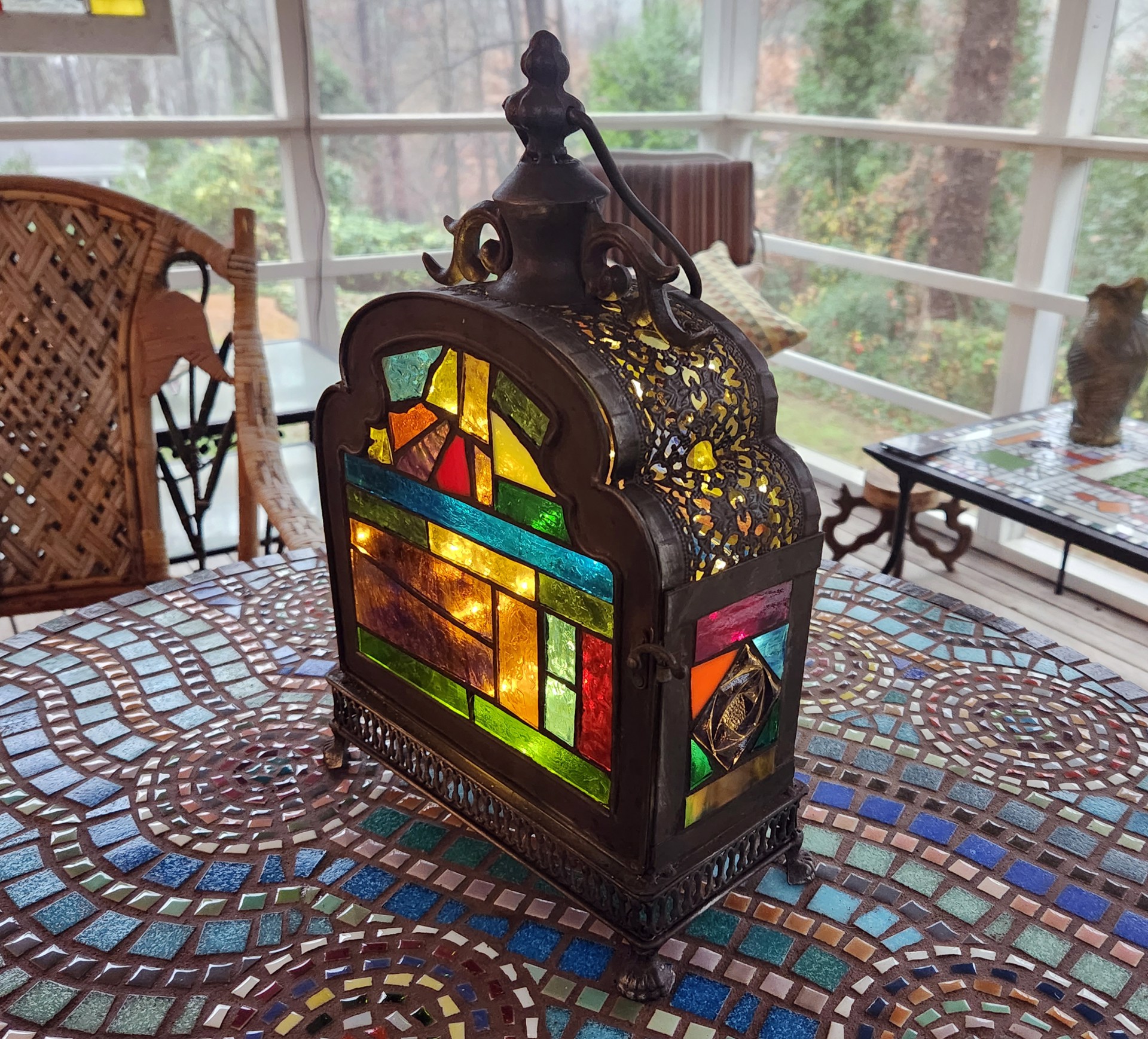 Victorian Mosaic Lantern by Carol Reynolds