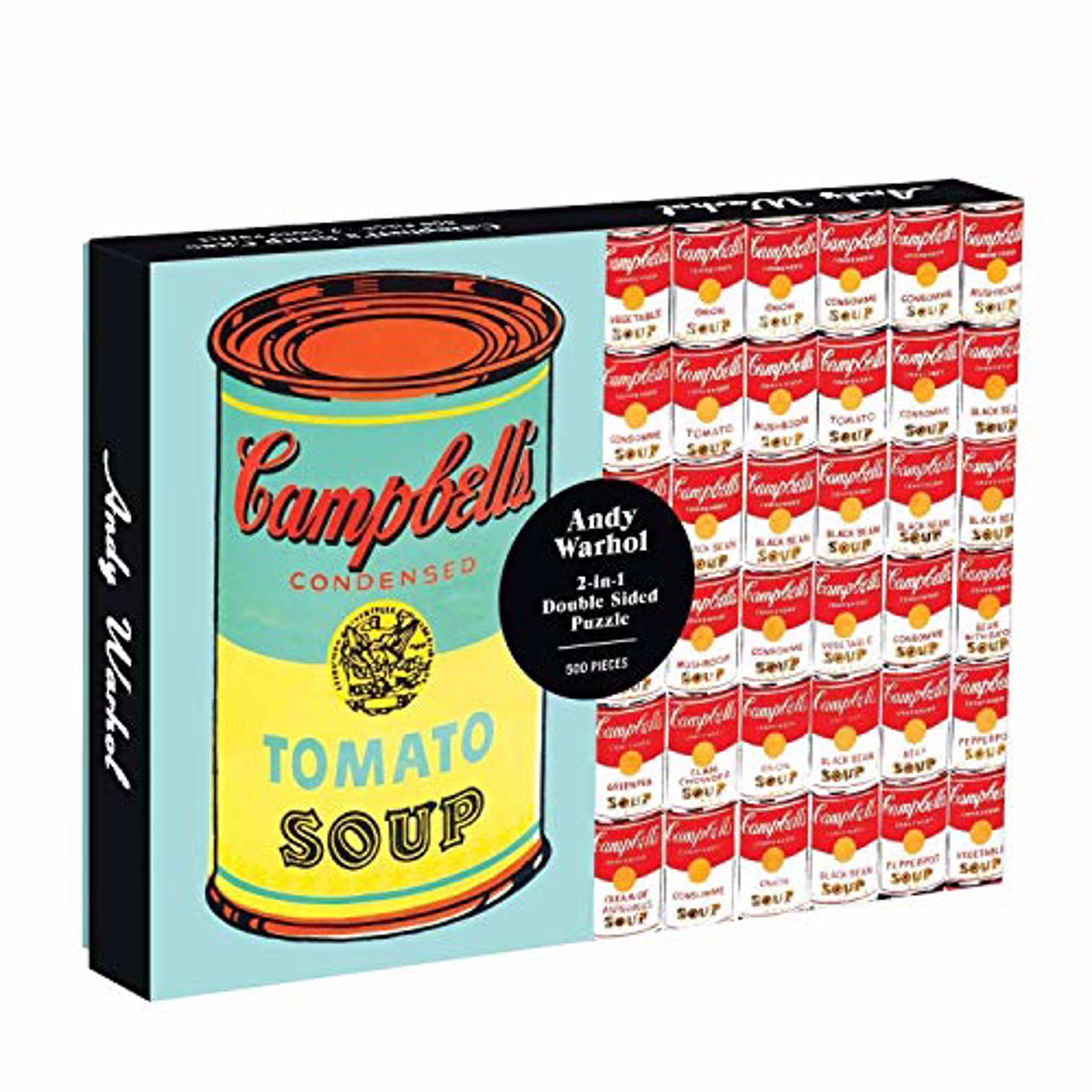 Soup Can 2-Sided 500 Piece Puzzle by Andy Warhol