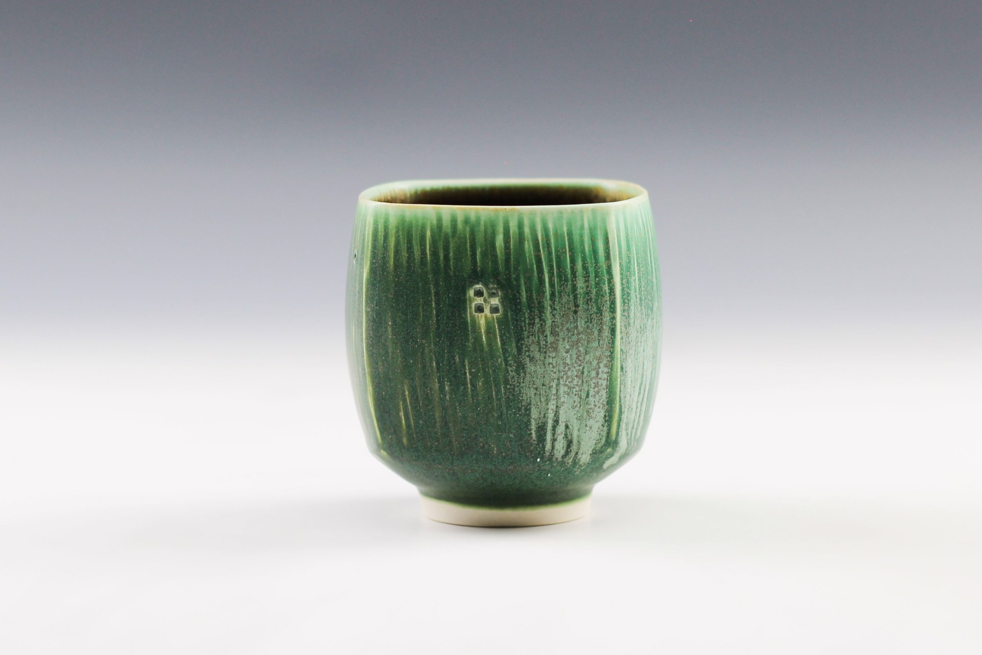 Square Green Cup by Nick DeVries