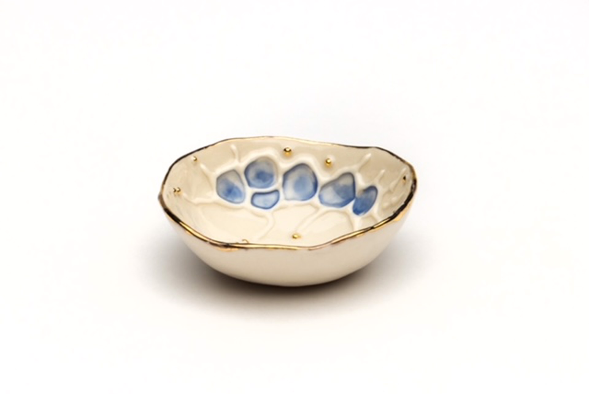 Small Blue & White Bowl (35) by Maria Bruckman