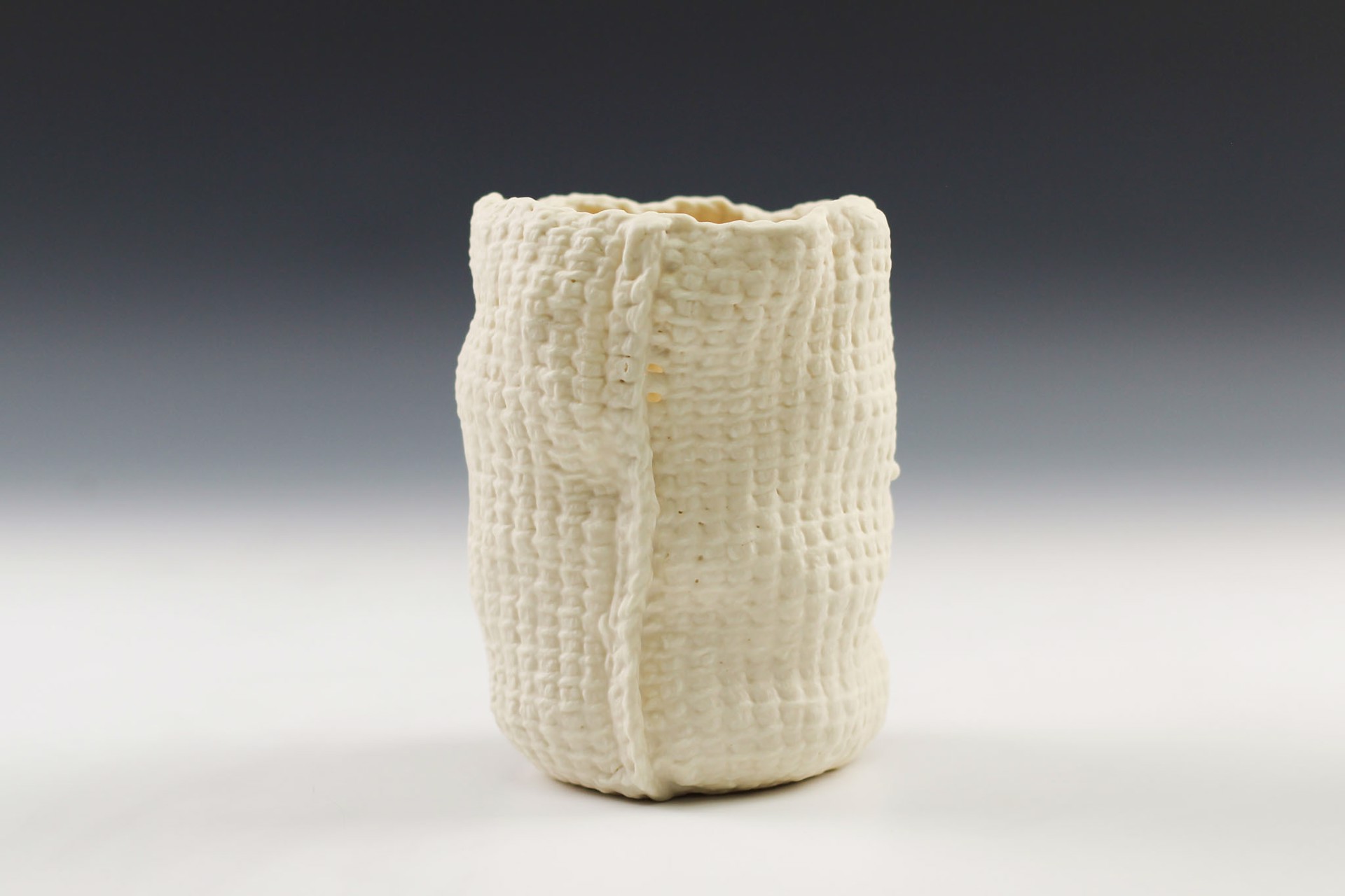Tall Tunisian Crochet Vessel by Lisa Belsky