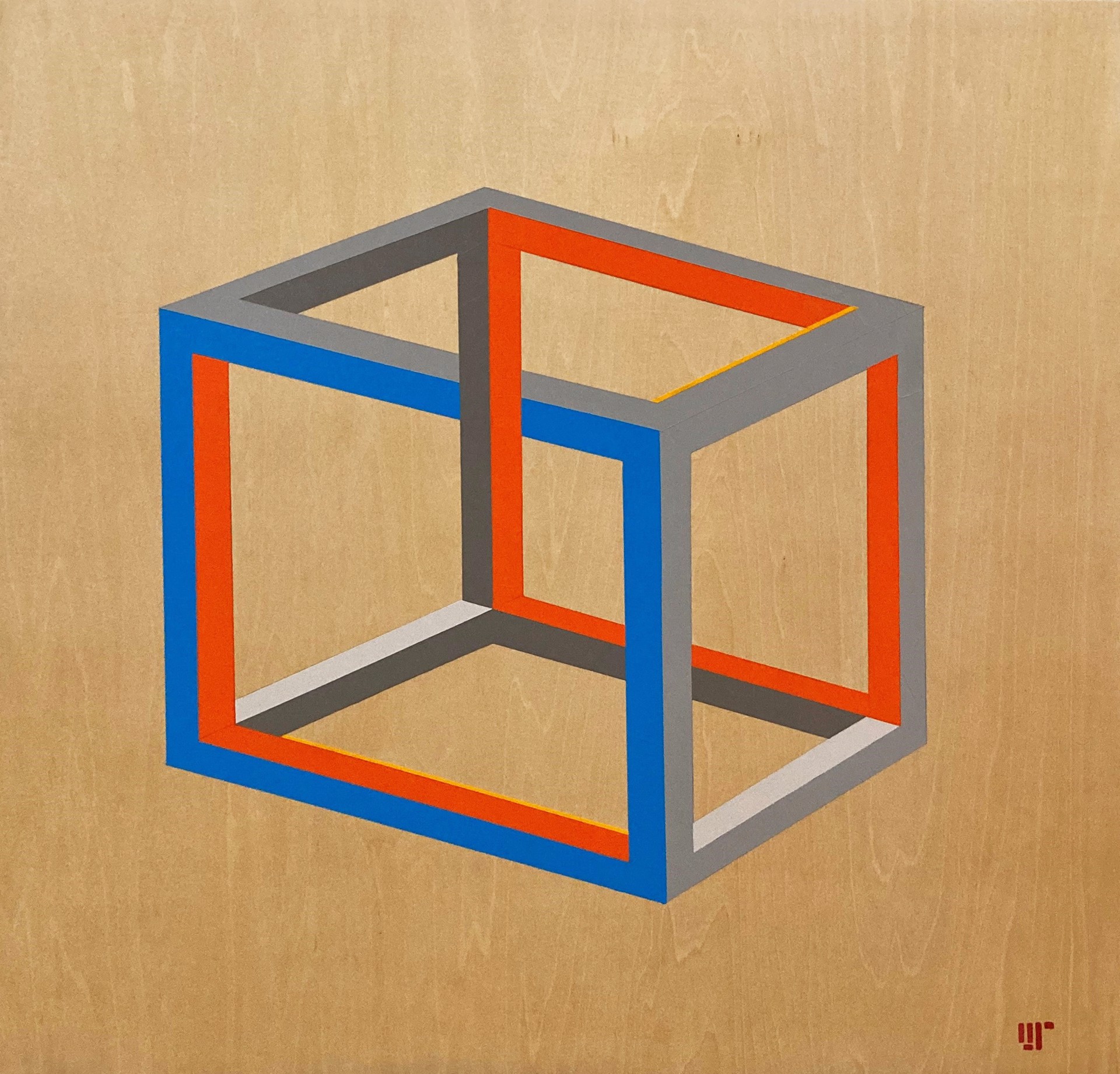 Square, Wood by MJ Rigby