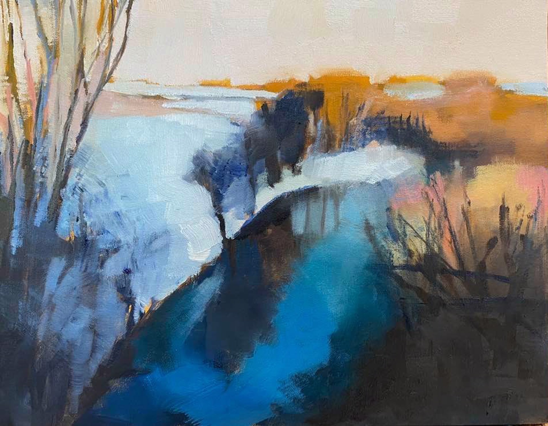 River in Winter by Jane Kell