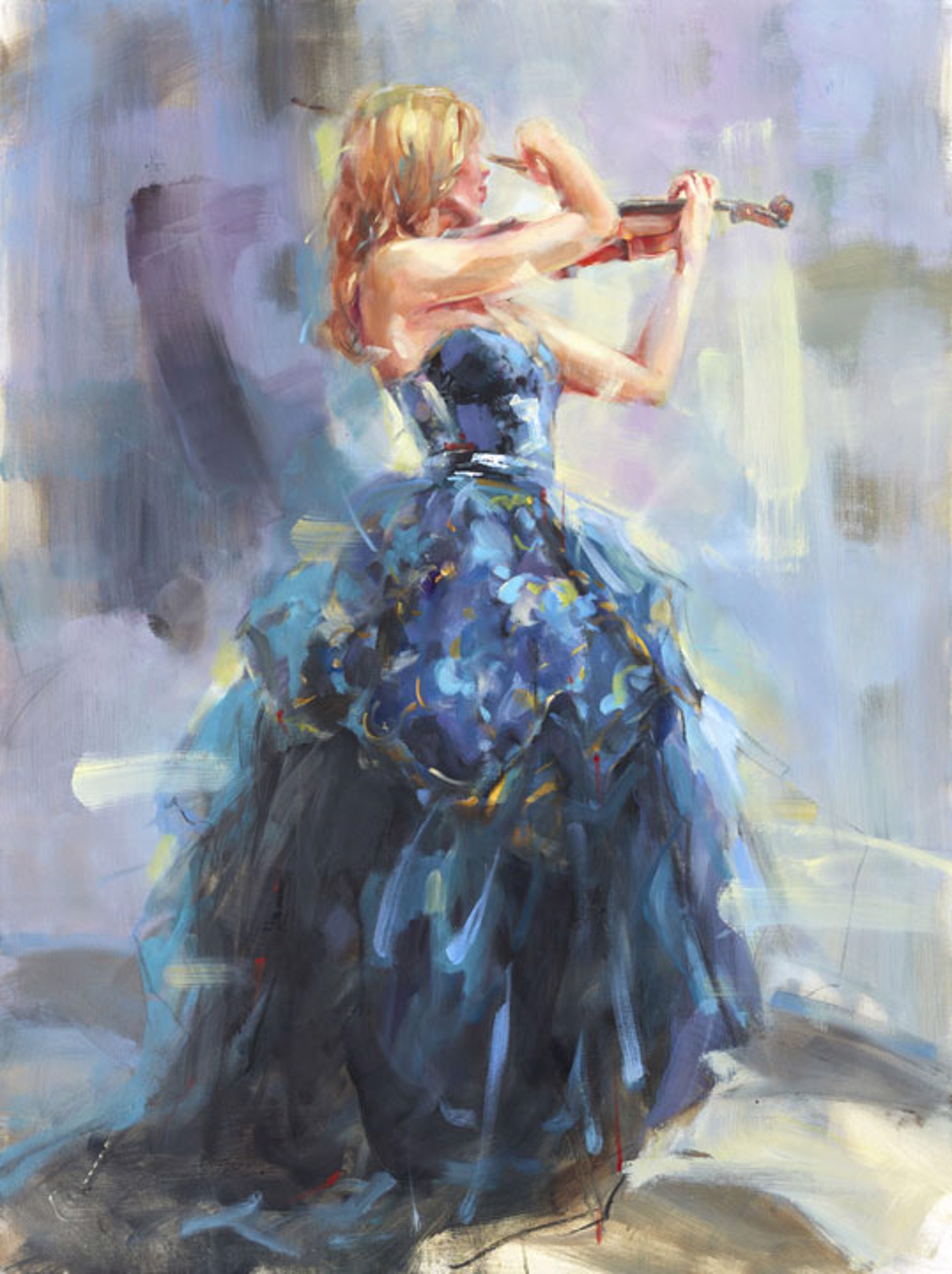 Serenade in Blue 2 by Anna Razumovskaya