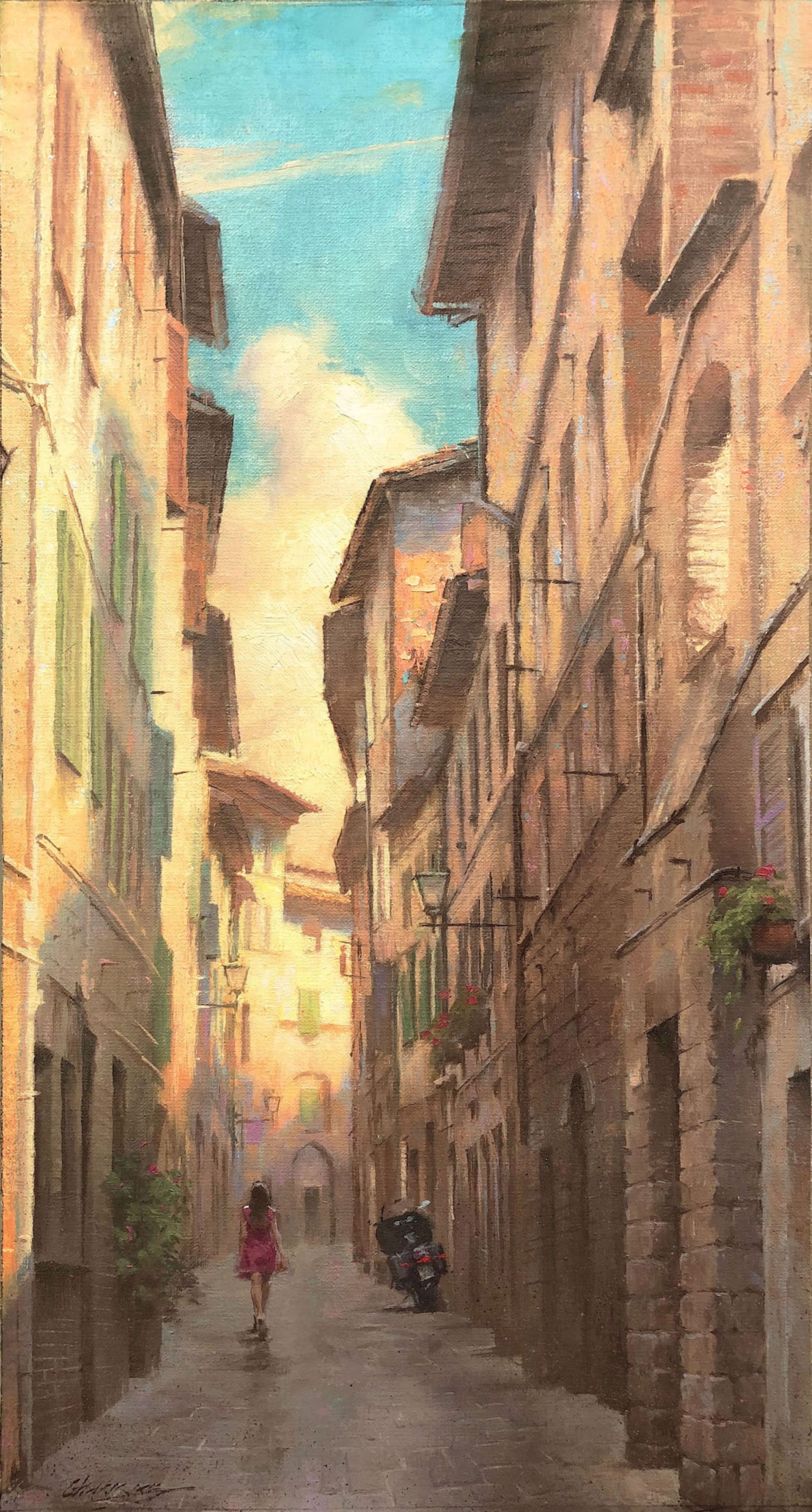 Footsteps in Siena by Gavin Glakas