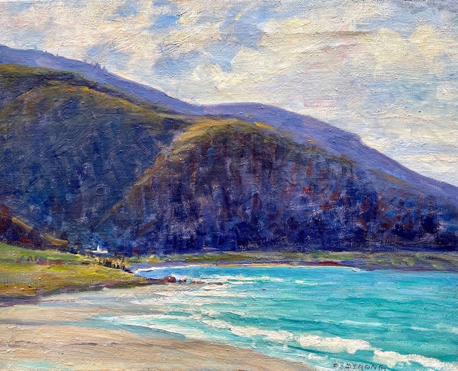 Monastery Beach and Hills by Elizabeth Strong