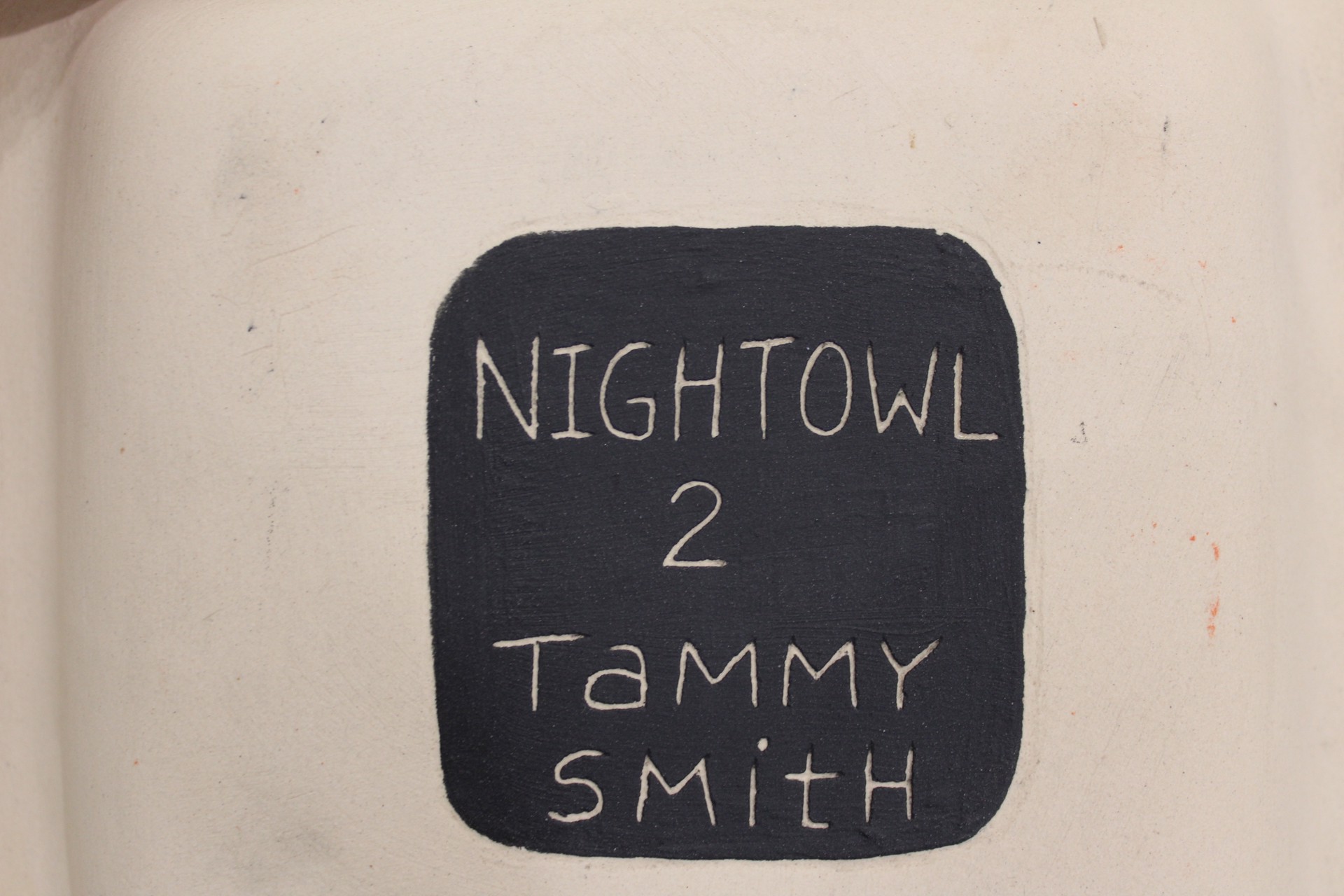 Small Owl Plate- Night Owl 2 by Tammy Smith