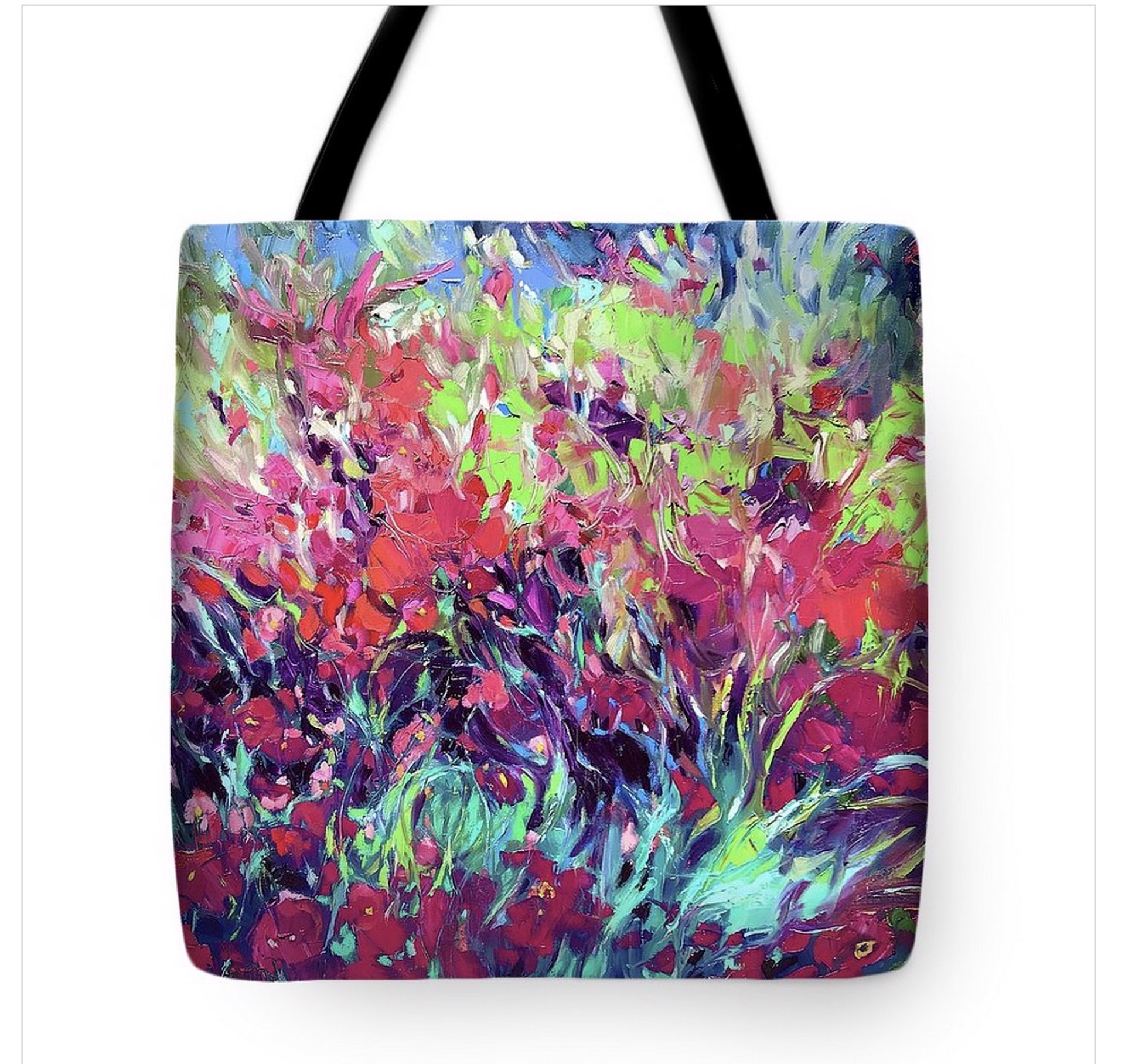 Garden Of Delights Tote 18x18 by Sally Sutton